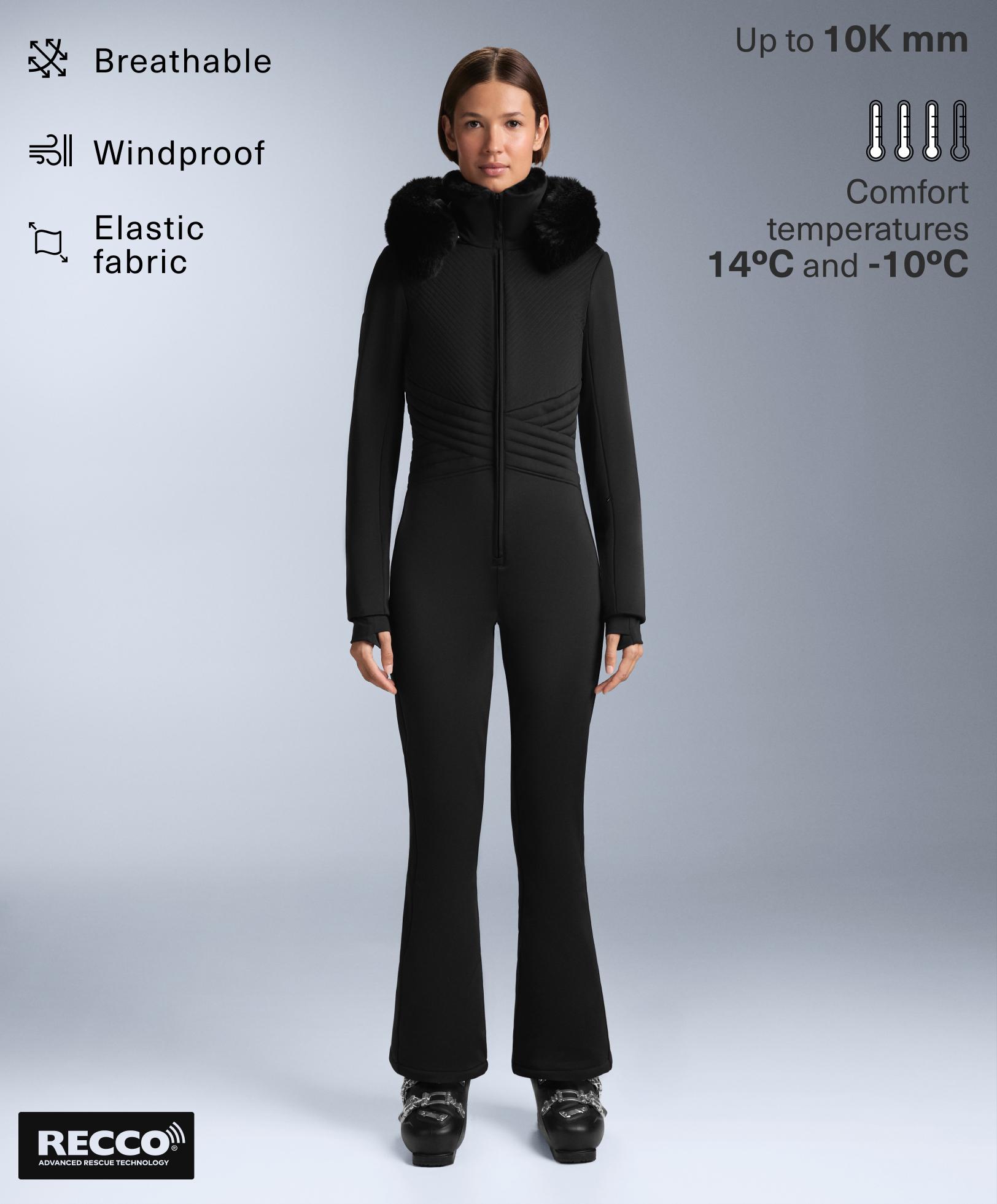 Tuta Da Sci Donna HOTWINTH – Salopette Invernale Femminile Con Cappuccio, Calda E Impermeabile