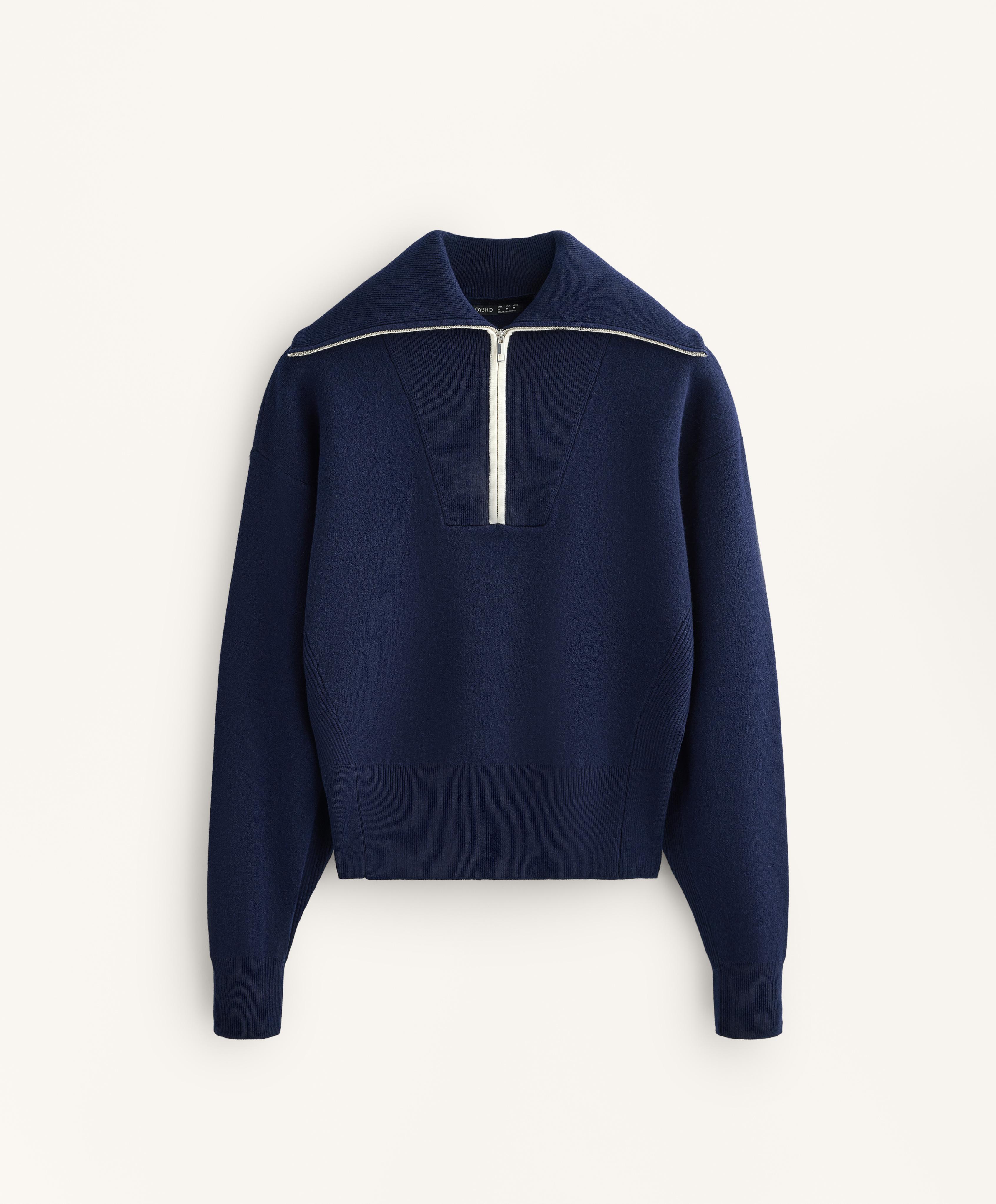 Half-zip high-neck jumper | OYSHO United States