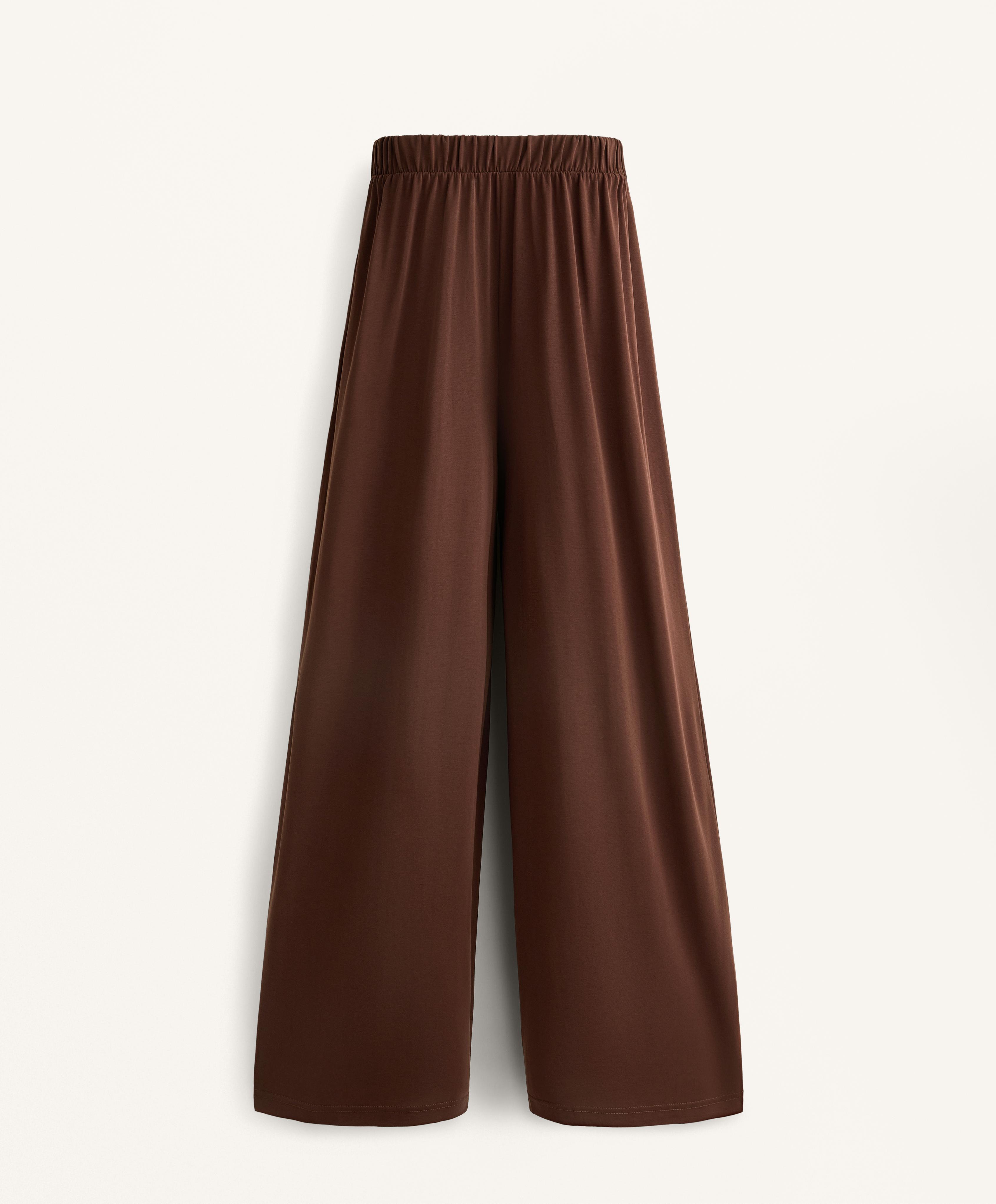 Extra wide modal blend trousers | OYSHO United States
