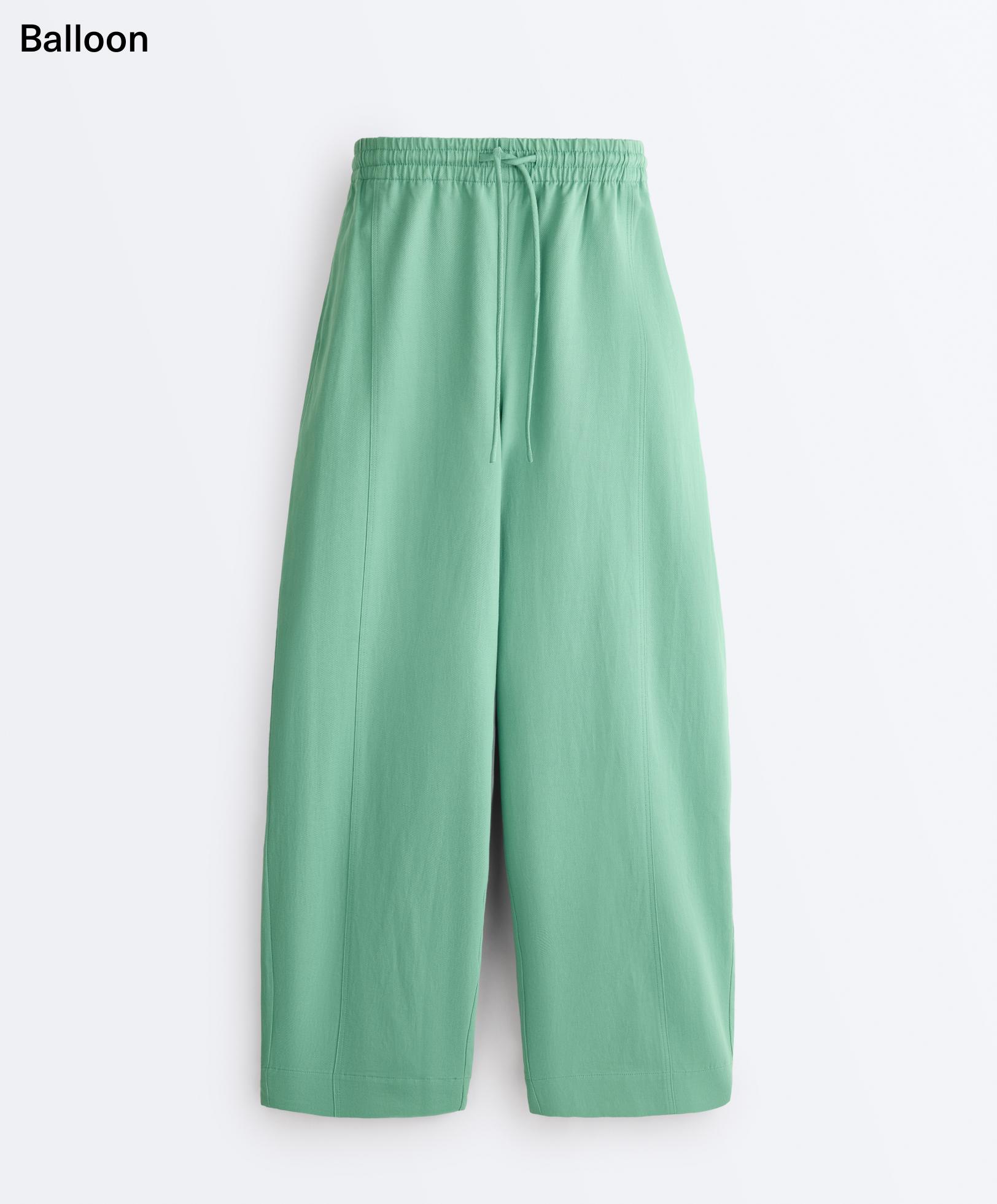 Cotton blend balloon trousers Cotton blend balloon trousers