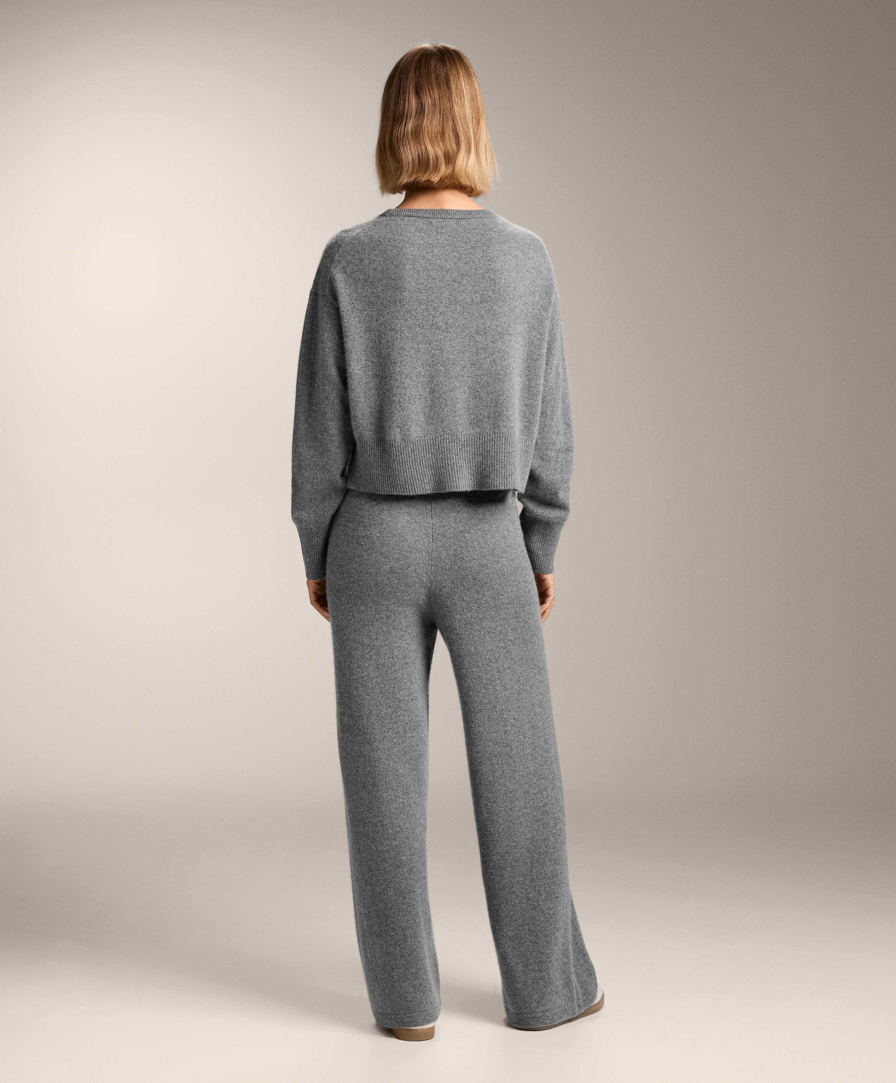 Total look 100&nbsp;% cachemire gris - Soldes