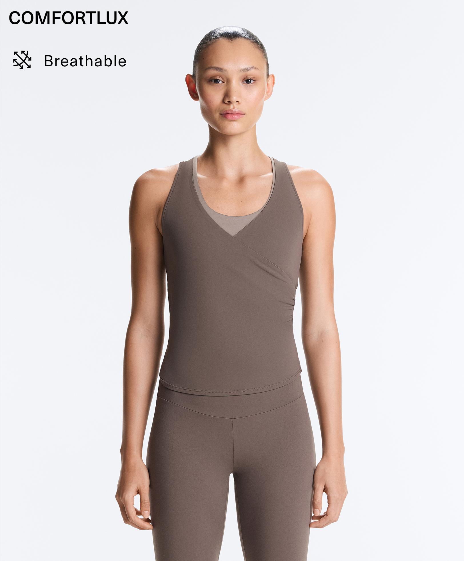 Cross-over sleeveless Comfortlux T-shirt Cross-over sleeveless Comfortlux T-shirt