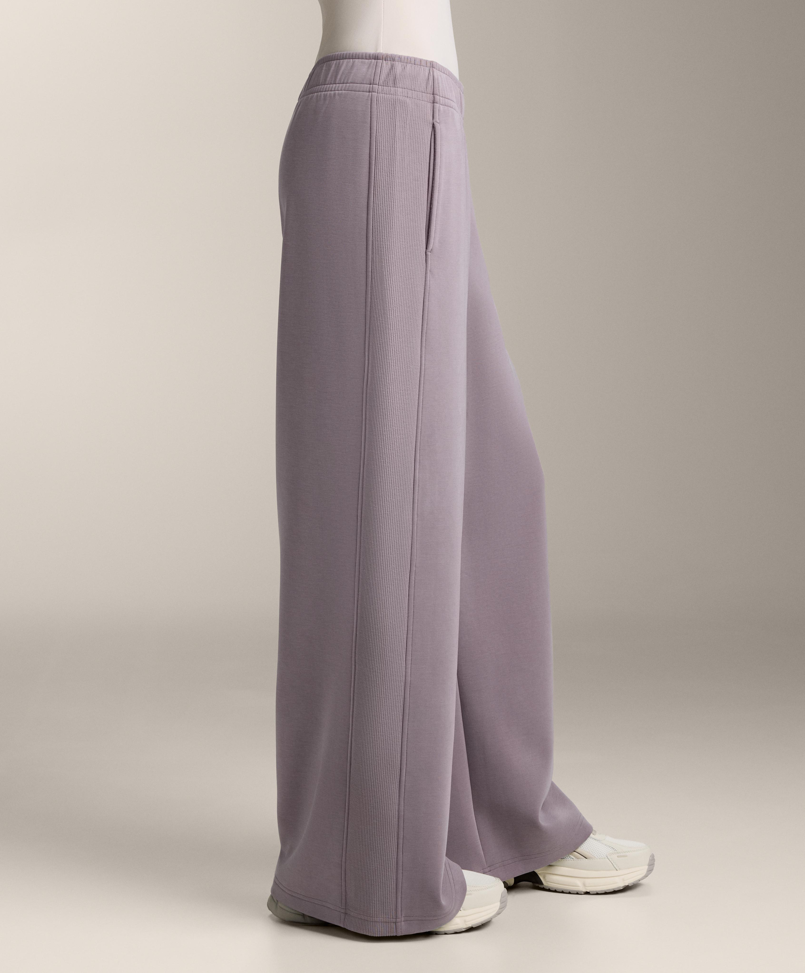 Pantaloni dritti rib con modal brushed Pantaloni dritti rib con modal brushed