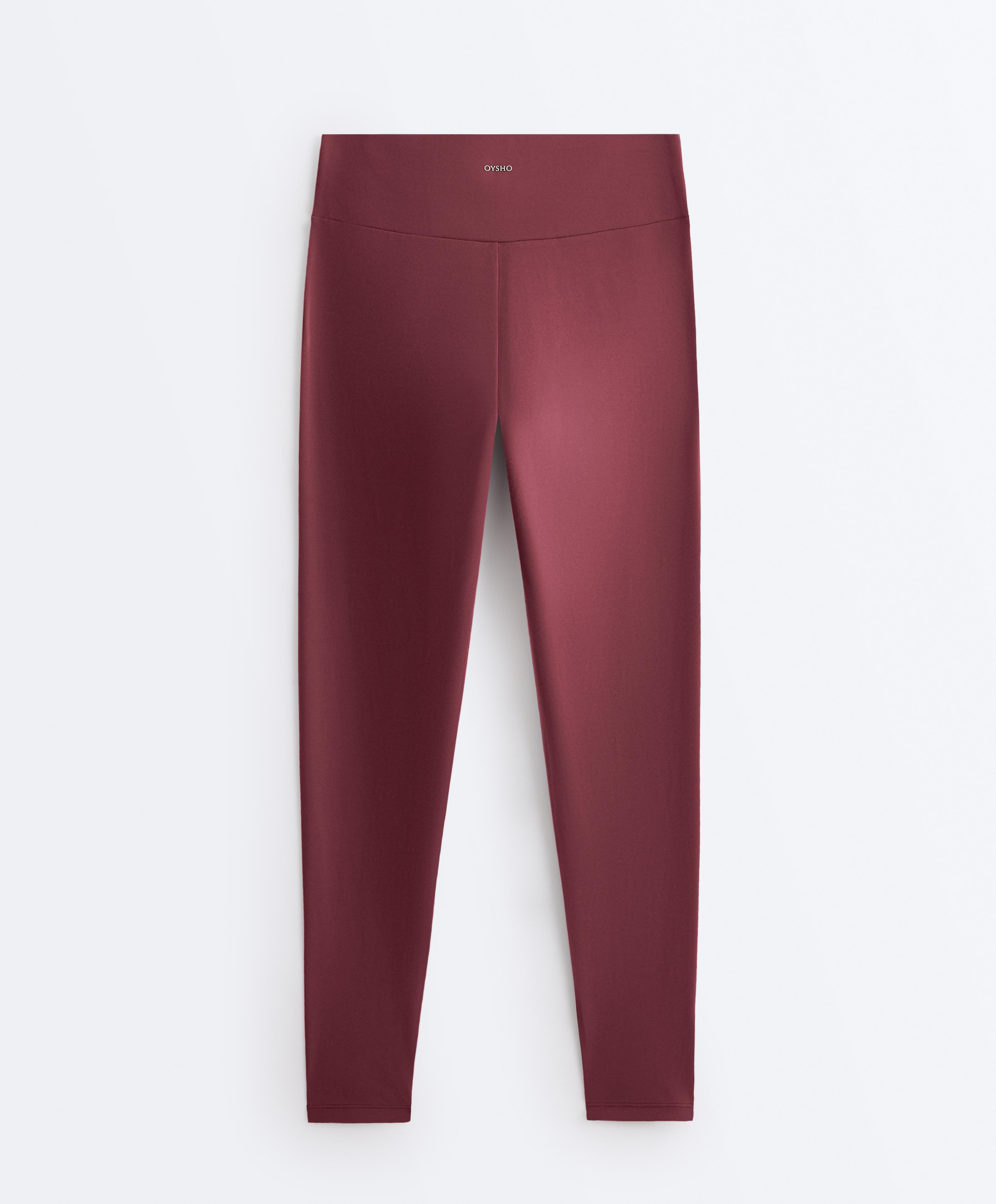 Comfortlux high-waisted ankle-length leggings — CHERRY