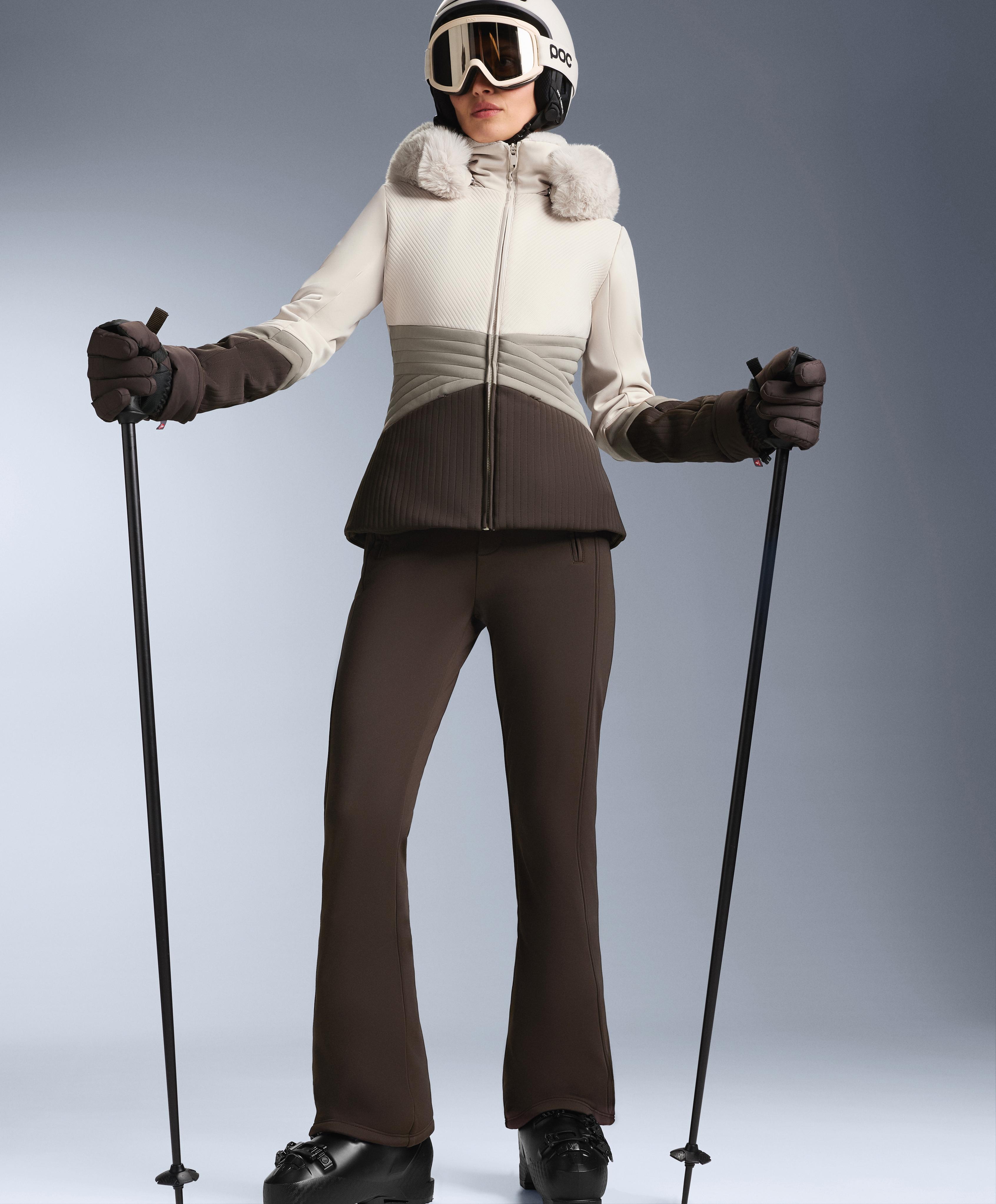 Super-fitted water-resistant colour-block Primaloft® SKI jacket