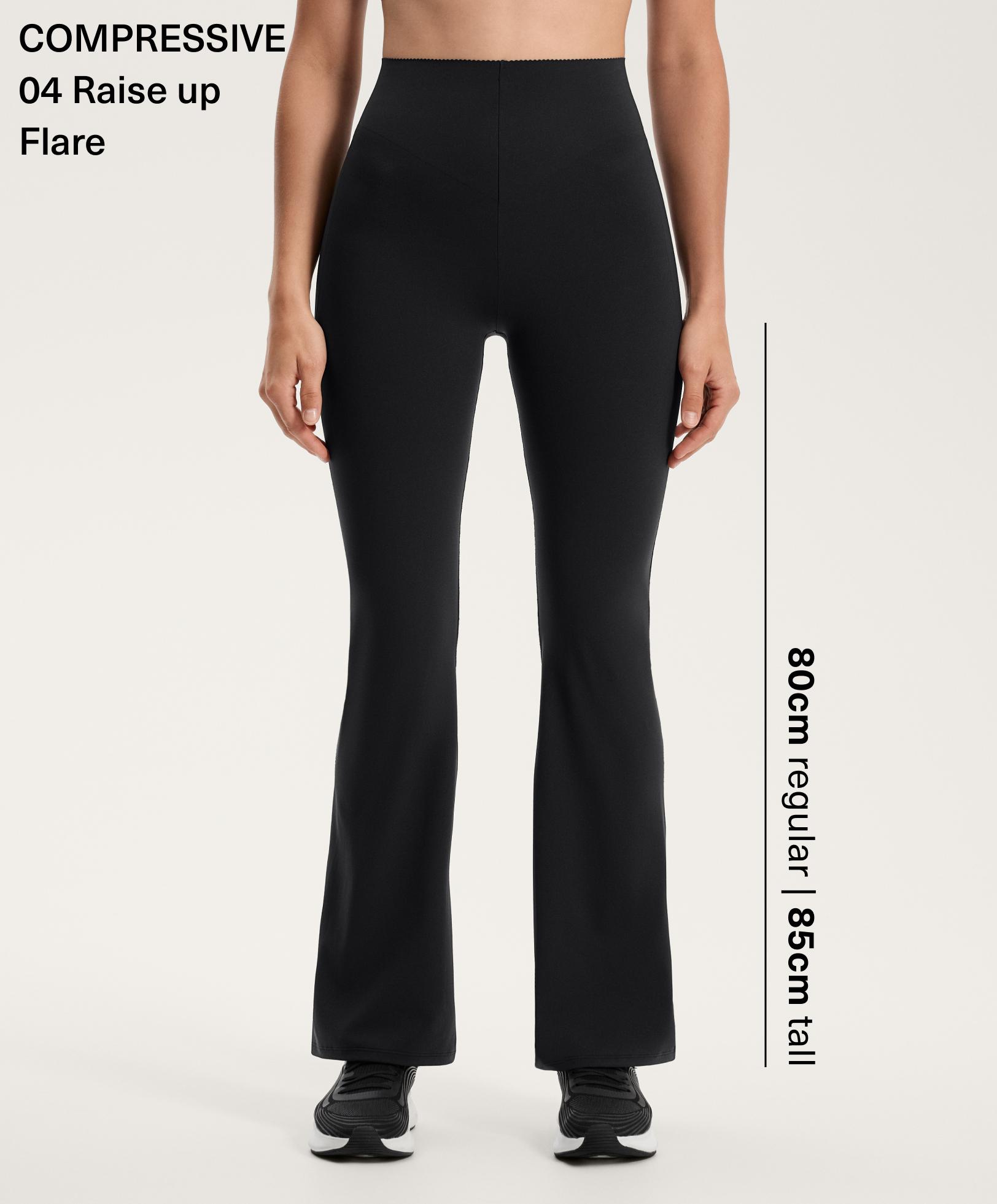 High-rise Compressive Raise Up Flare Trousers