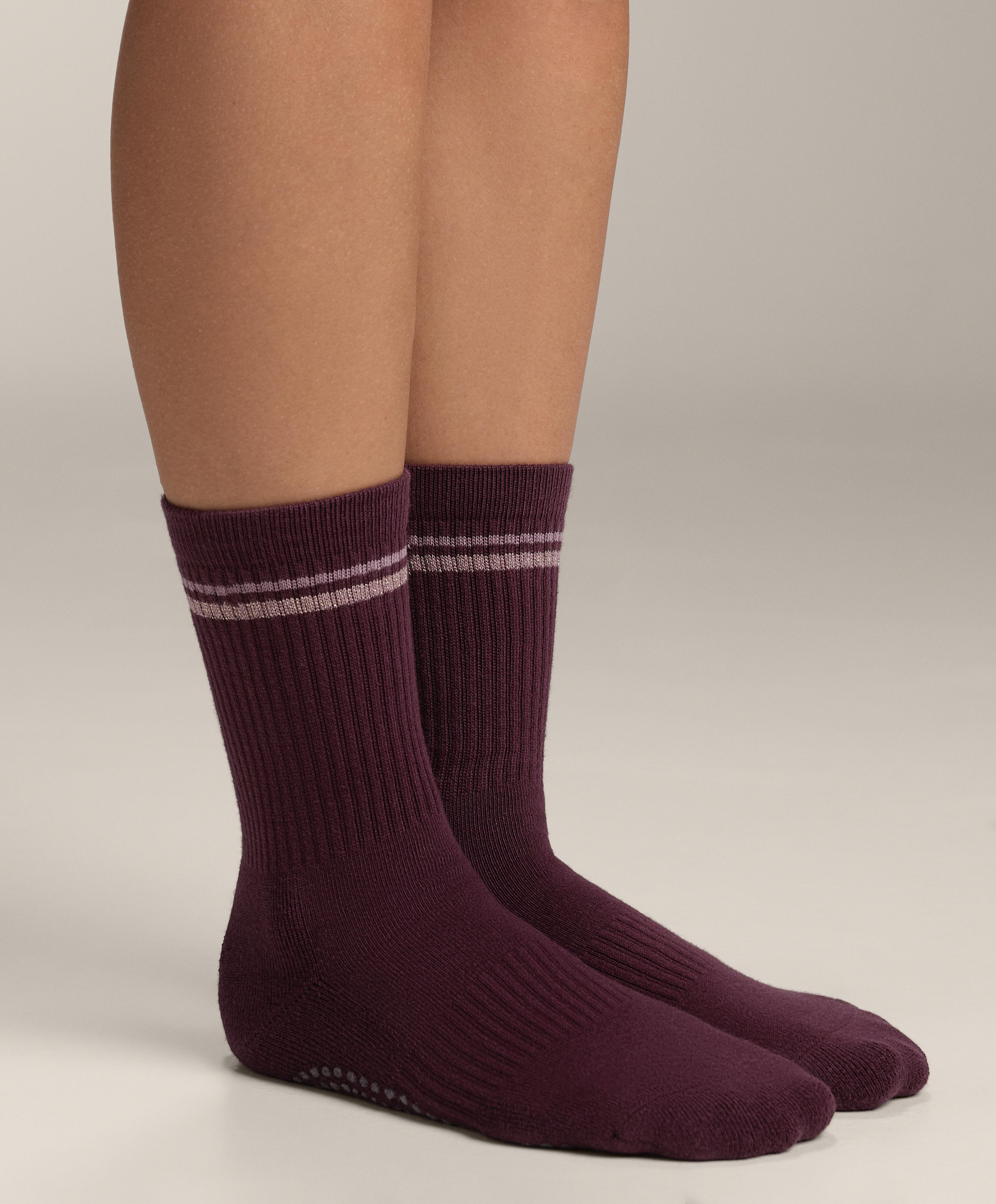 2 pairs of classic cotton blend yoga and Pilates socks - Sale 2 pairs of classic cotton blend yoga and Pilates socks - Sale