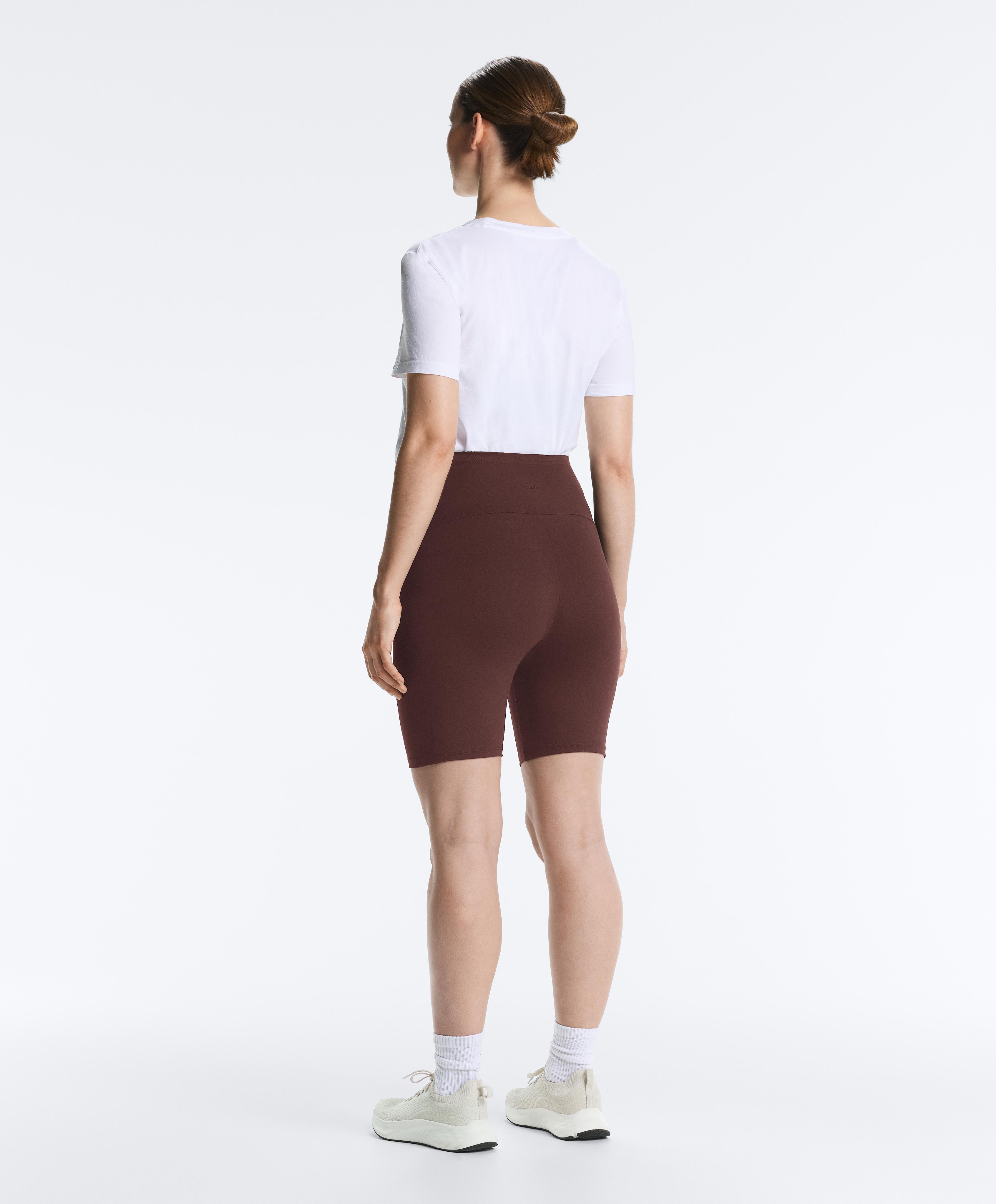 Maternity Comfortlux 20cm cycle leggings — CHOCOLATE