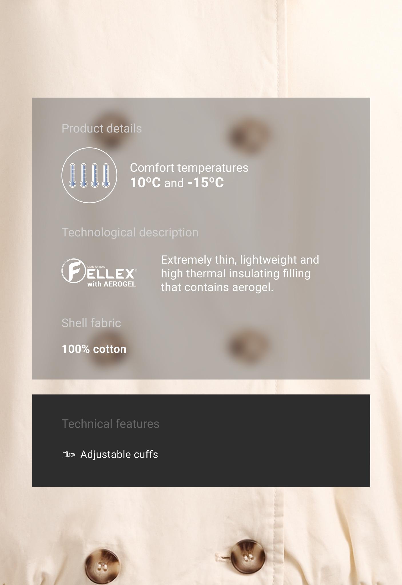 Коротка стьобана куртка balloon FELLEX® з AEROGEL