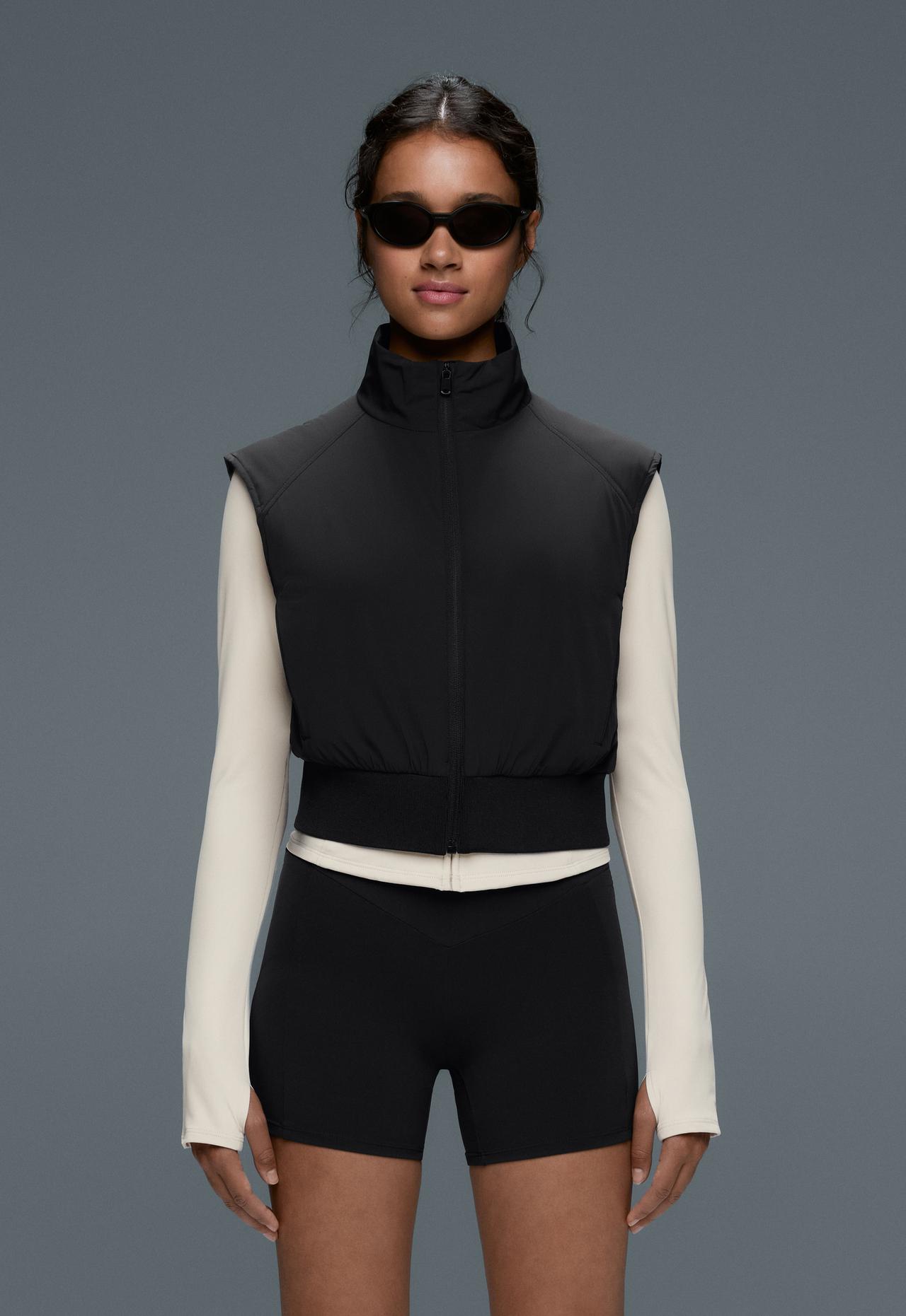 FELLEX® Volcanic padded technical gilet — BLACK