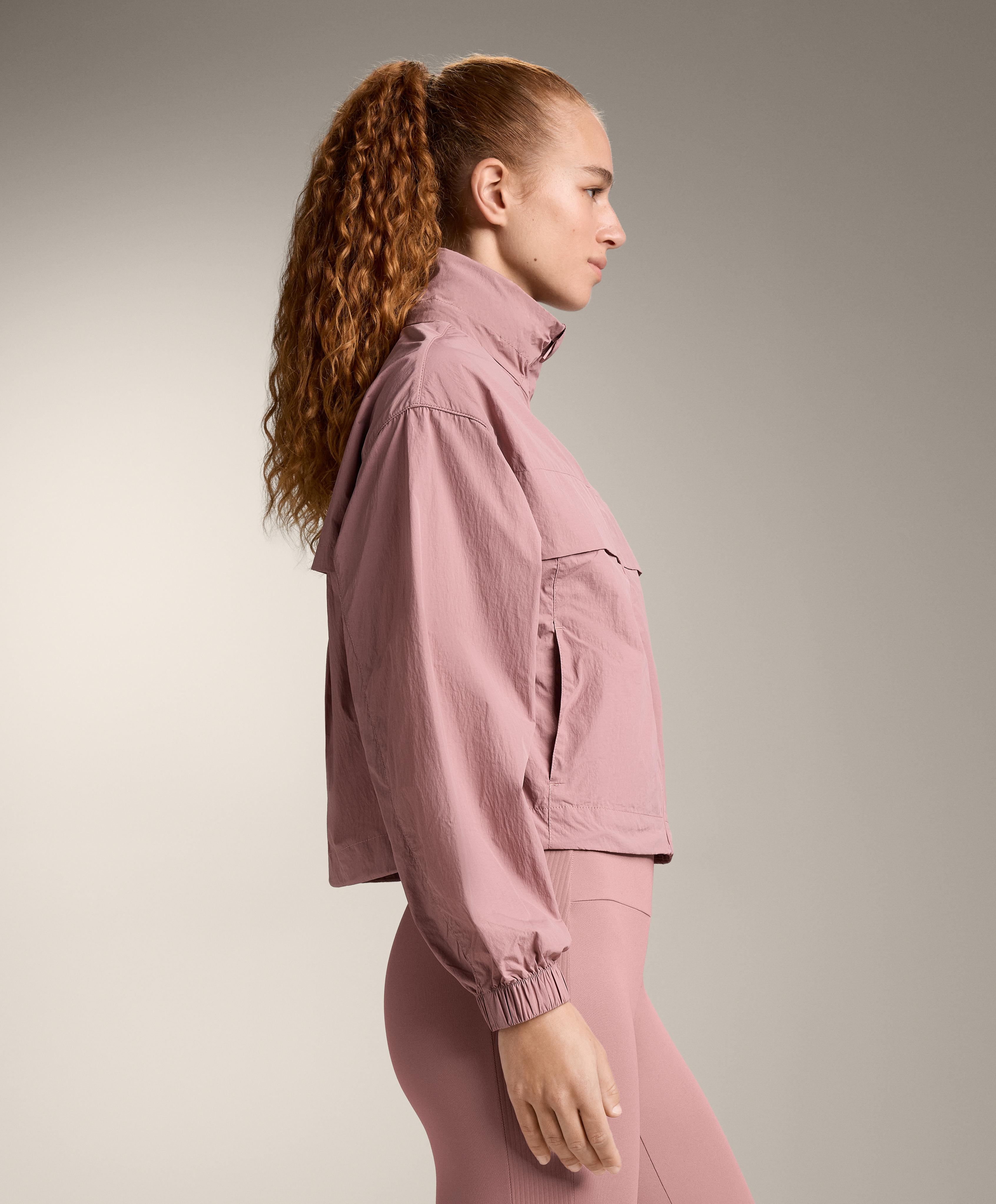 Water-repellent track jacket — SOFT PINK