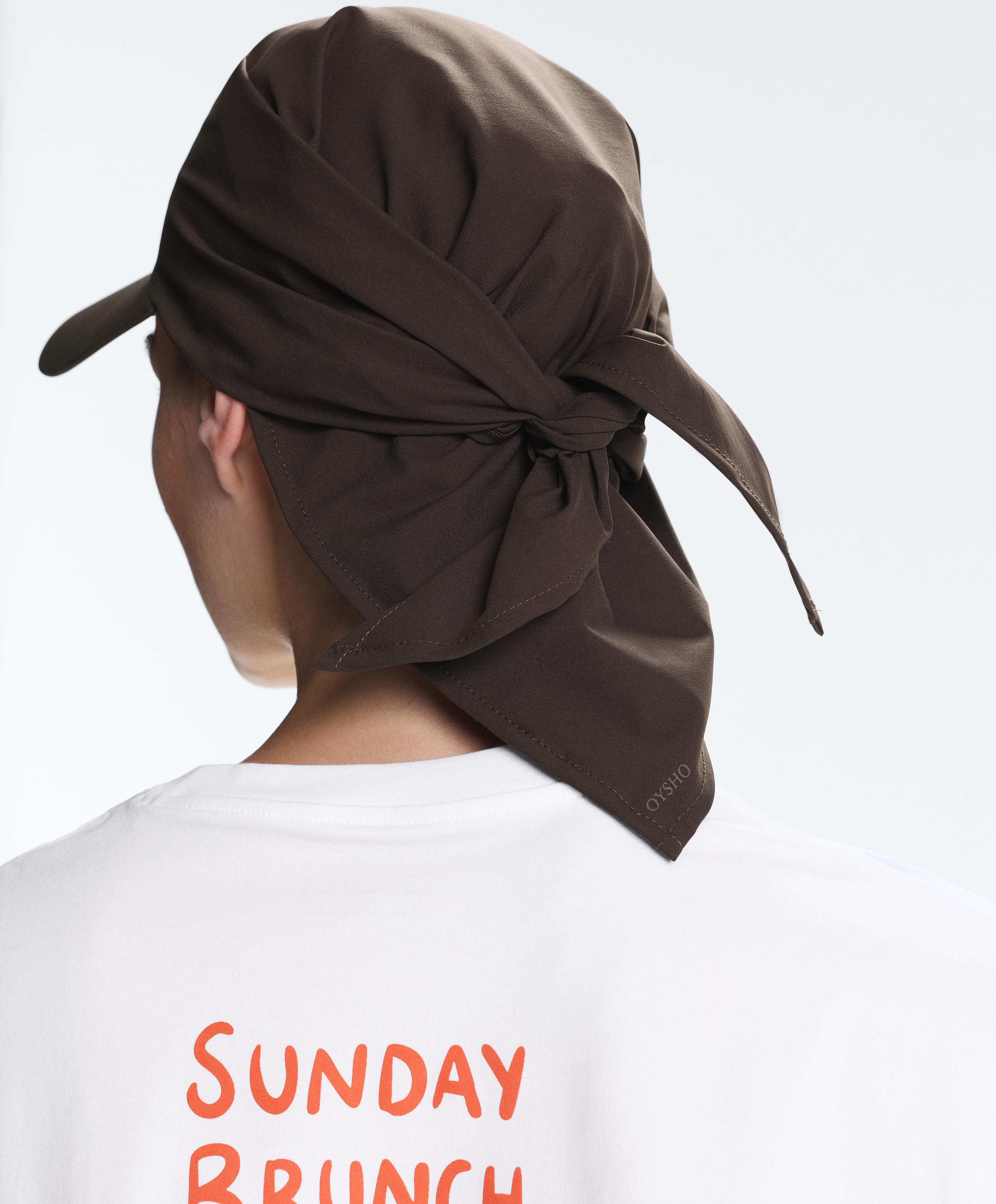 Lightweight knotted visor — BROWN