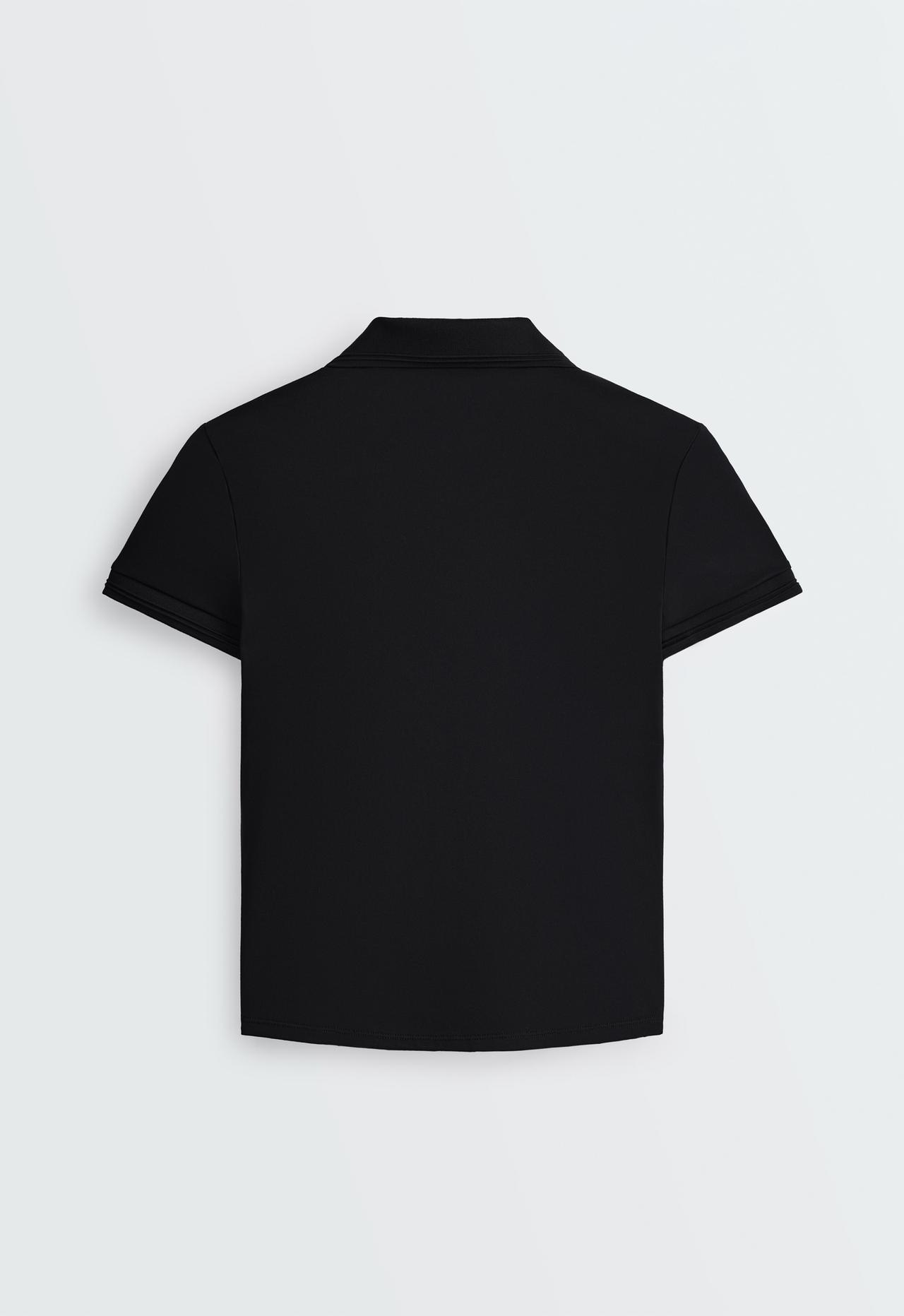 Short-sleeved Comfortlux polo shirt — BLACK