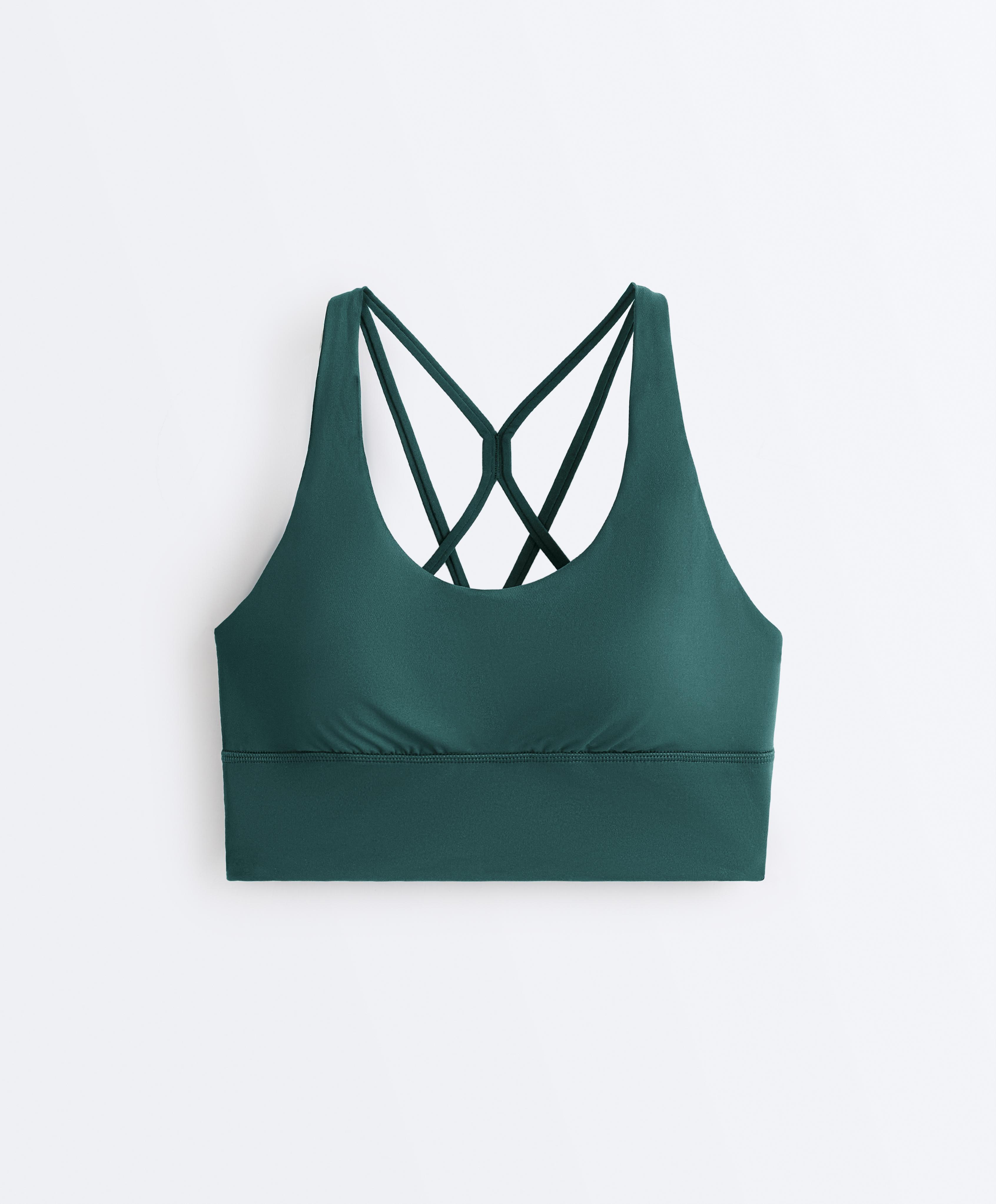 Medium-support Comfortlux sports bra with cups — BOTTLE