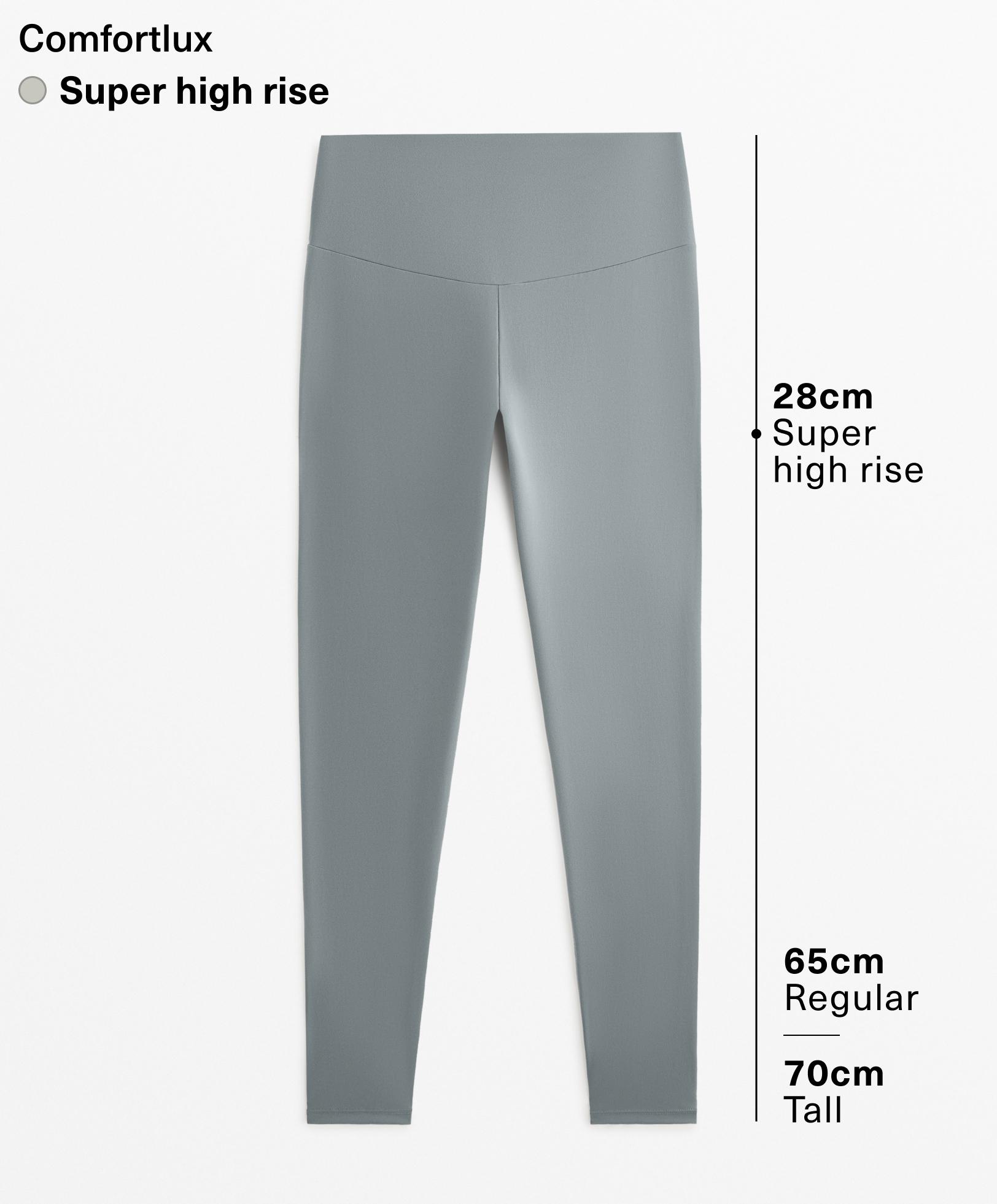 Leggings de nocello de cintura super alta comfortlux 65 cm