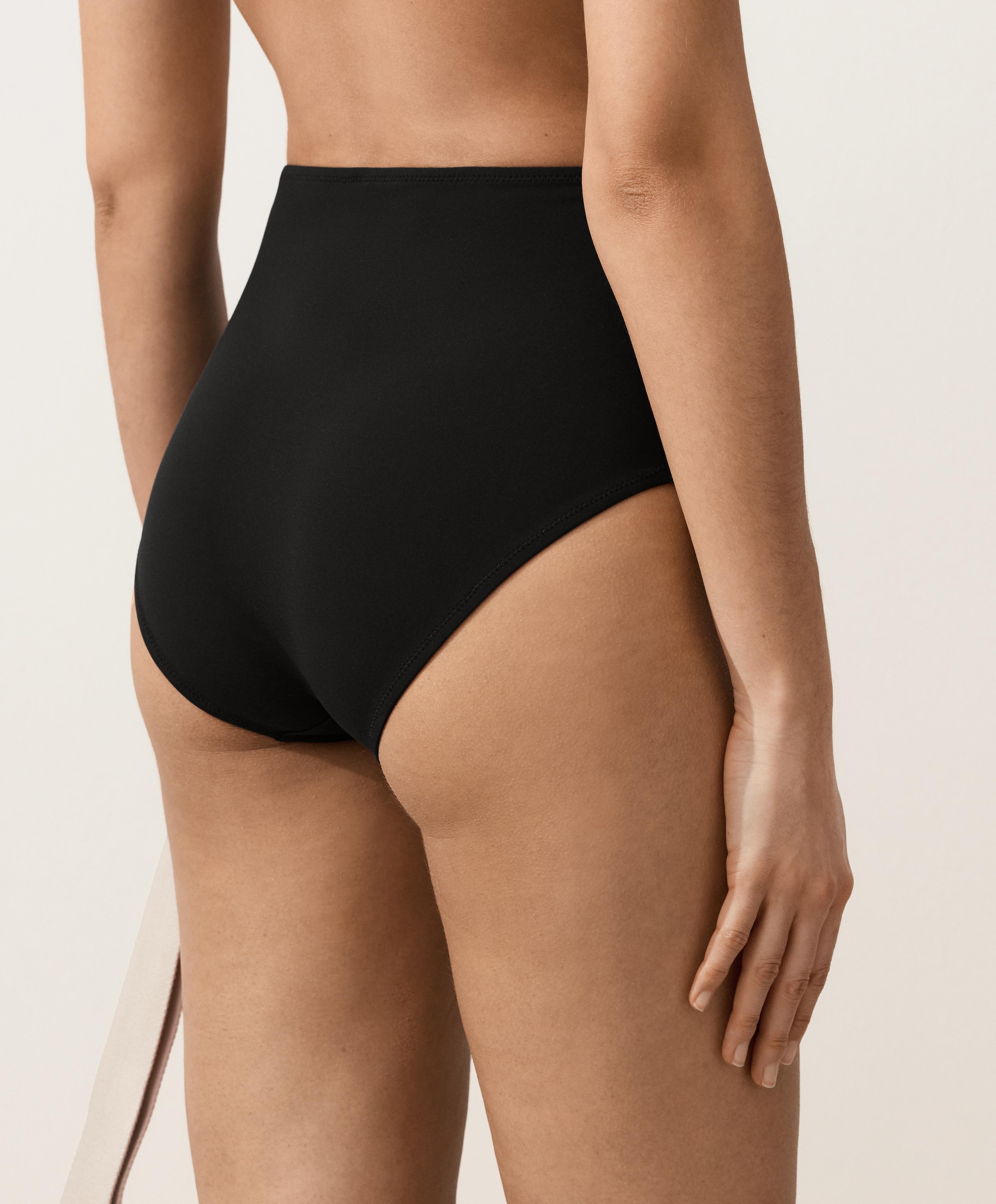 Shapewear-effect high-waisted bikini briefs