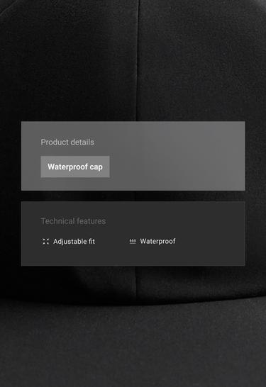 Waterproof cap — BLACK 3