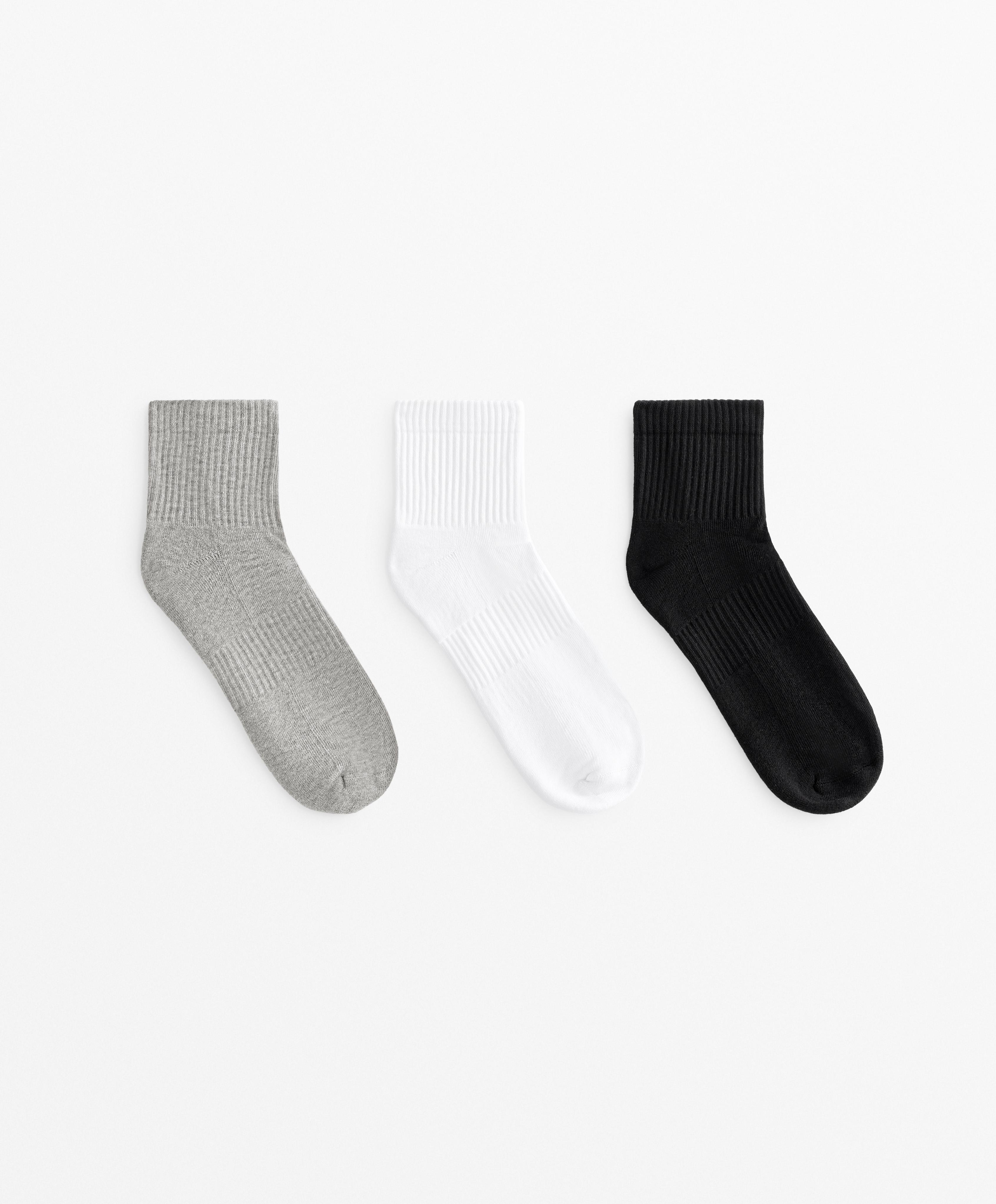 3 paires de chaussettes quarter en mélange de coton