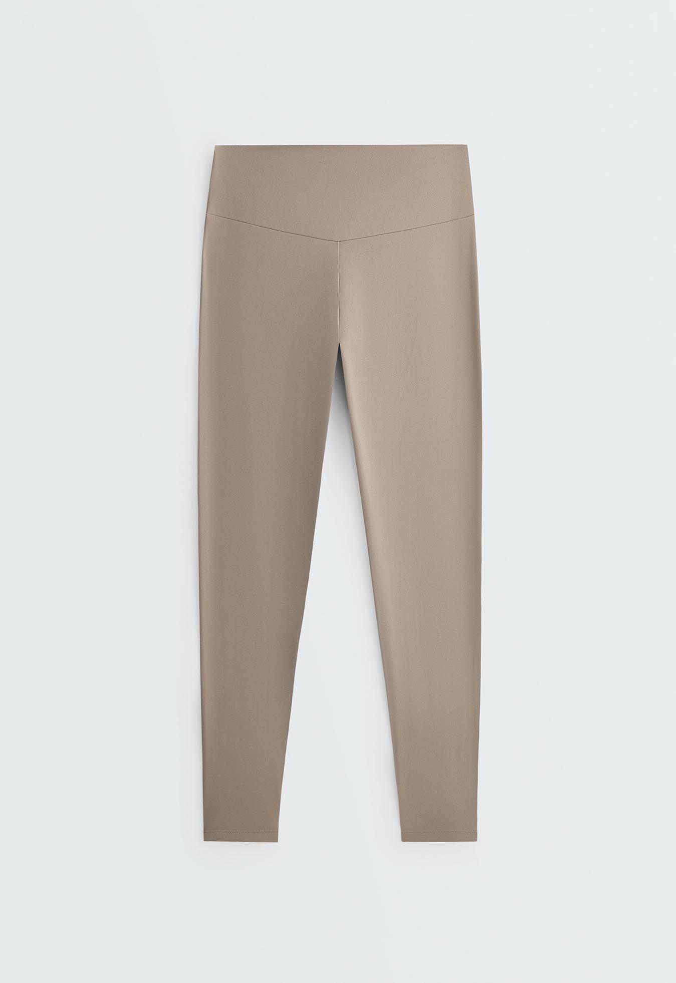 Comfortlux high-waisted ankle-length leggings — DARK MINK
