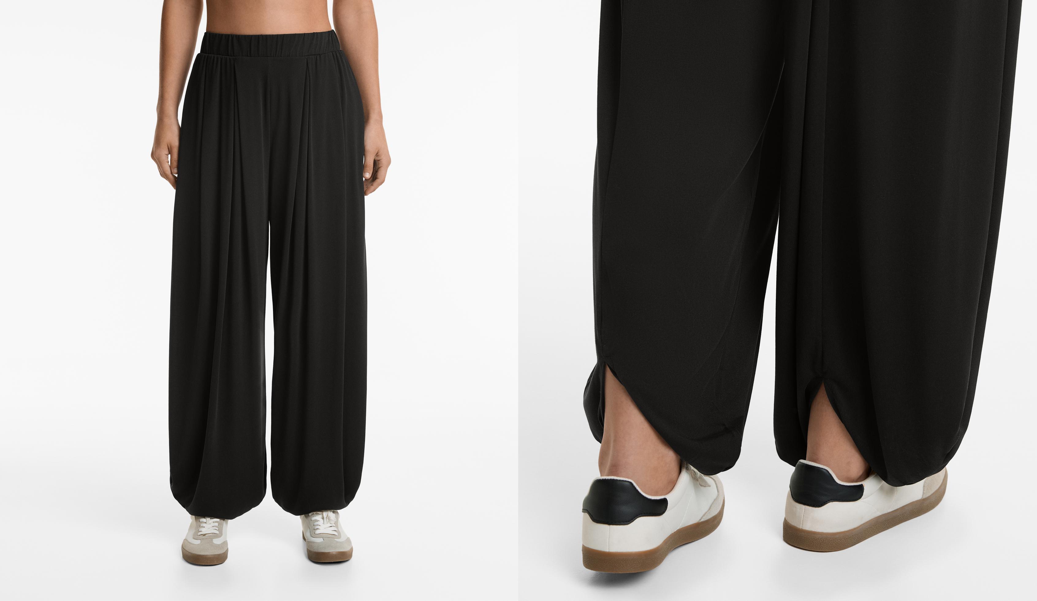 Pantalón abullonado mezcla modal