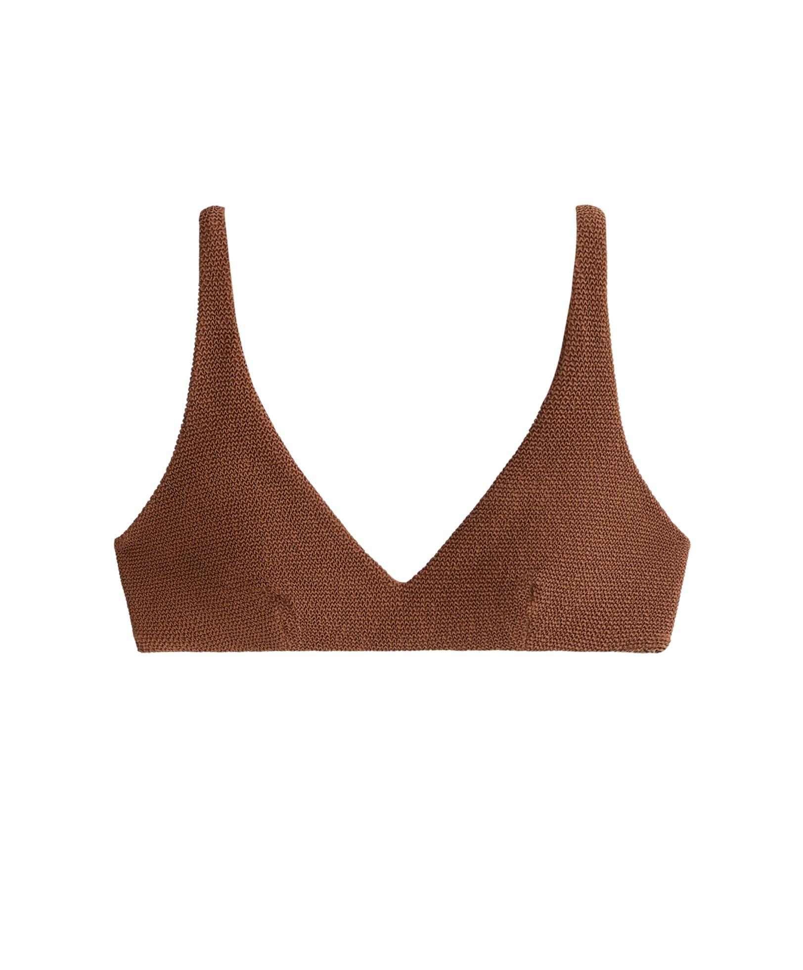 Crinkle halter bikini — TOFFEE