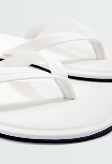 Minimalist flat sandals — WHITE 6