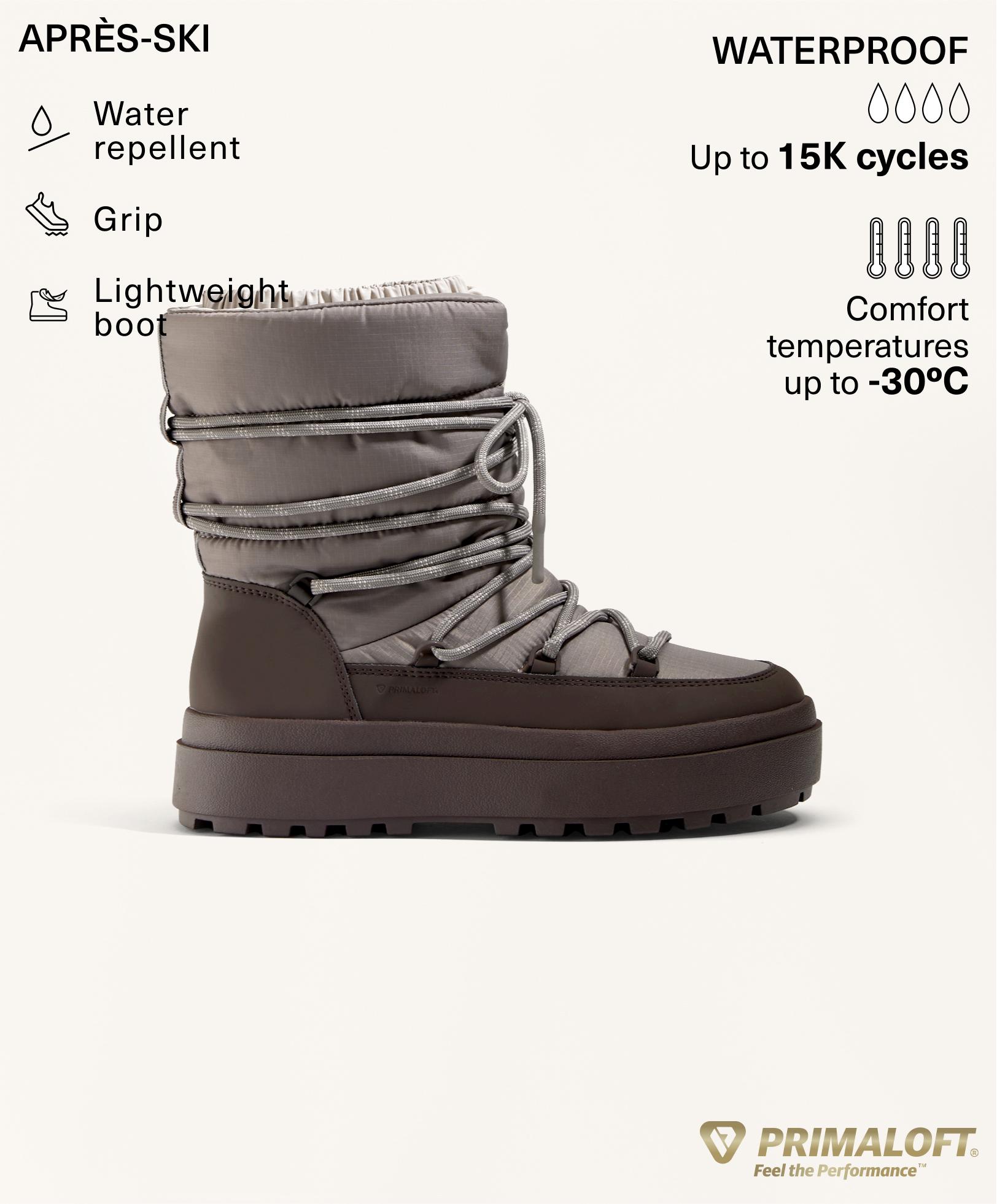 Combined lace-up boot