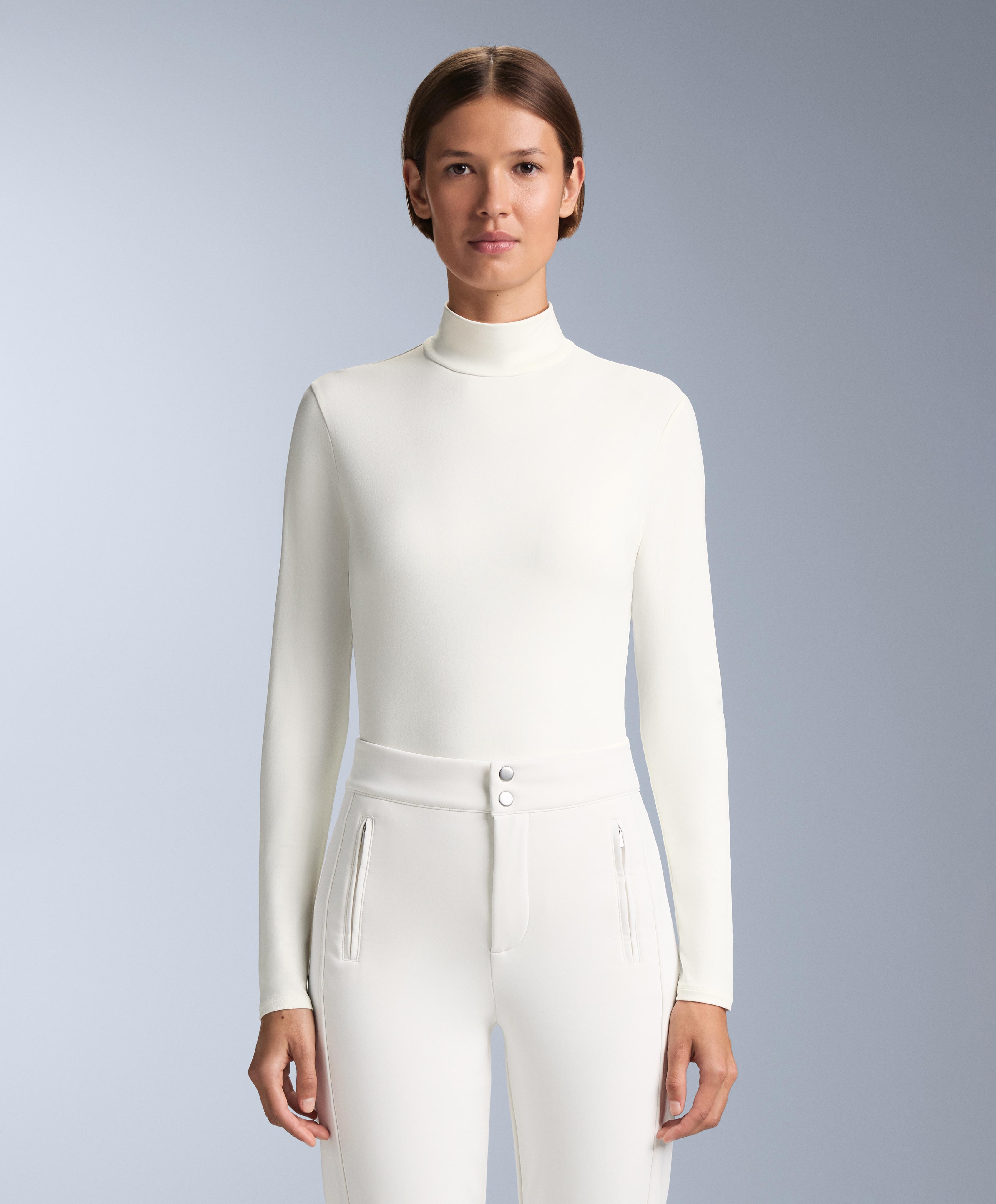 Long sleeve thermal base layer T-shirt — WHITE