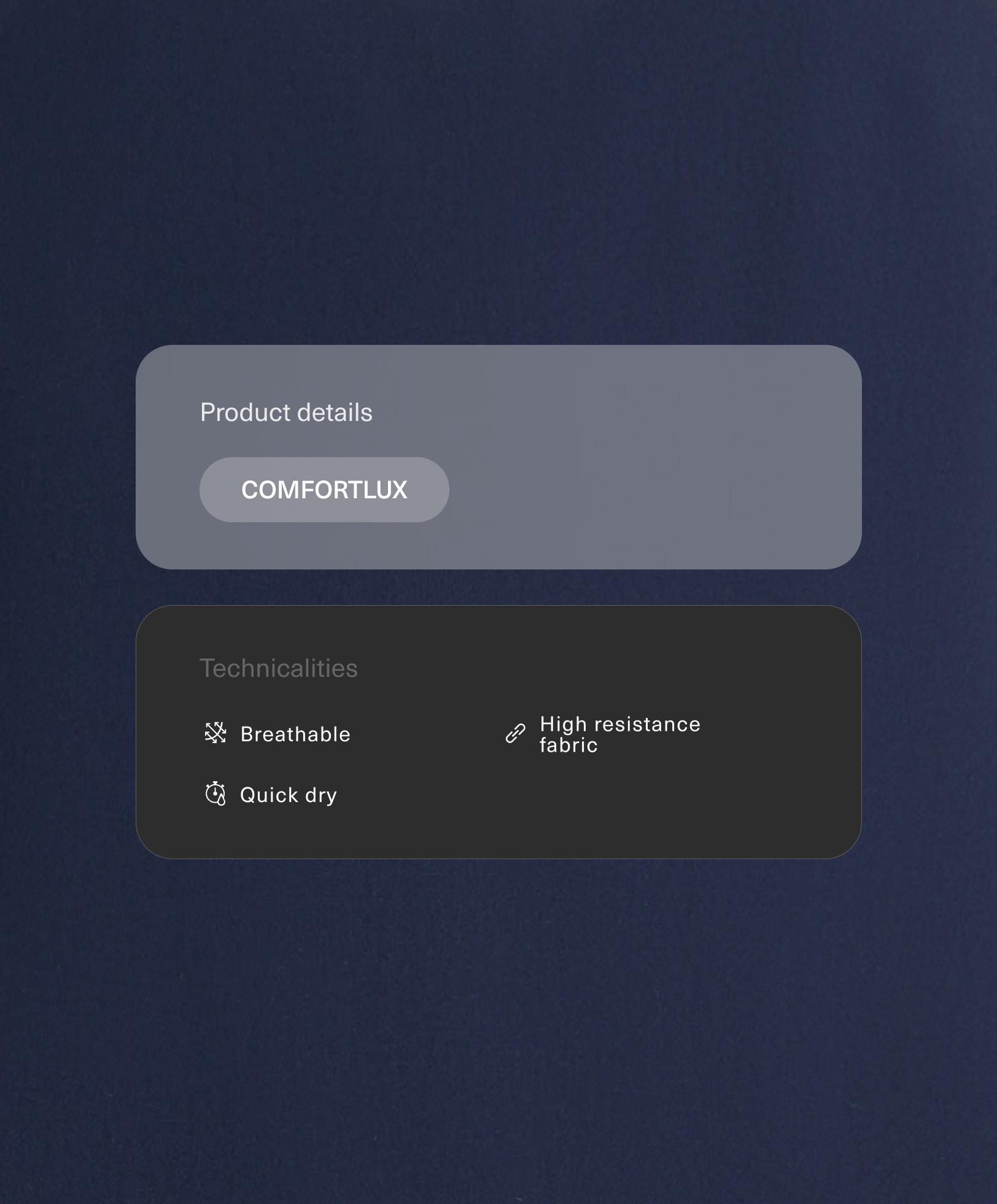 Jumpsuit corto Comfortlux superposición Jumpsuit corto Comfortlux superposición