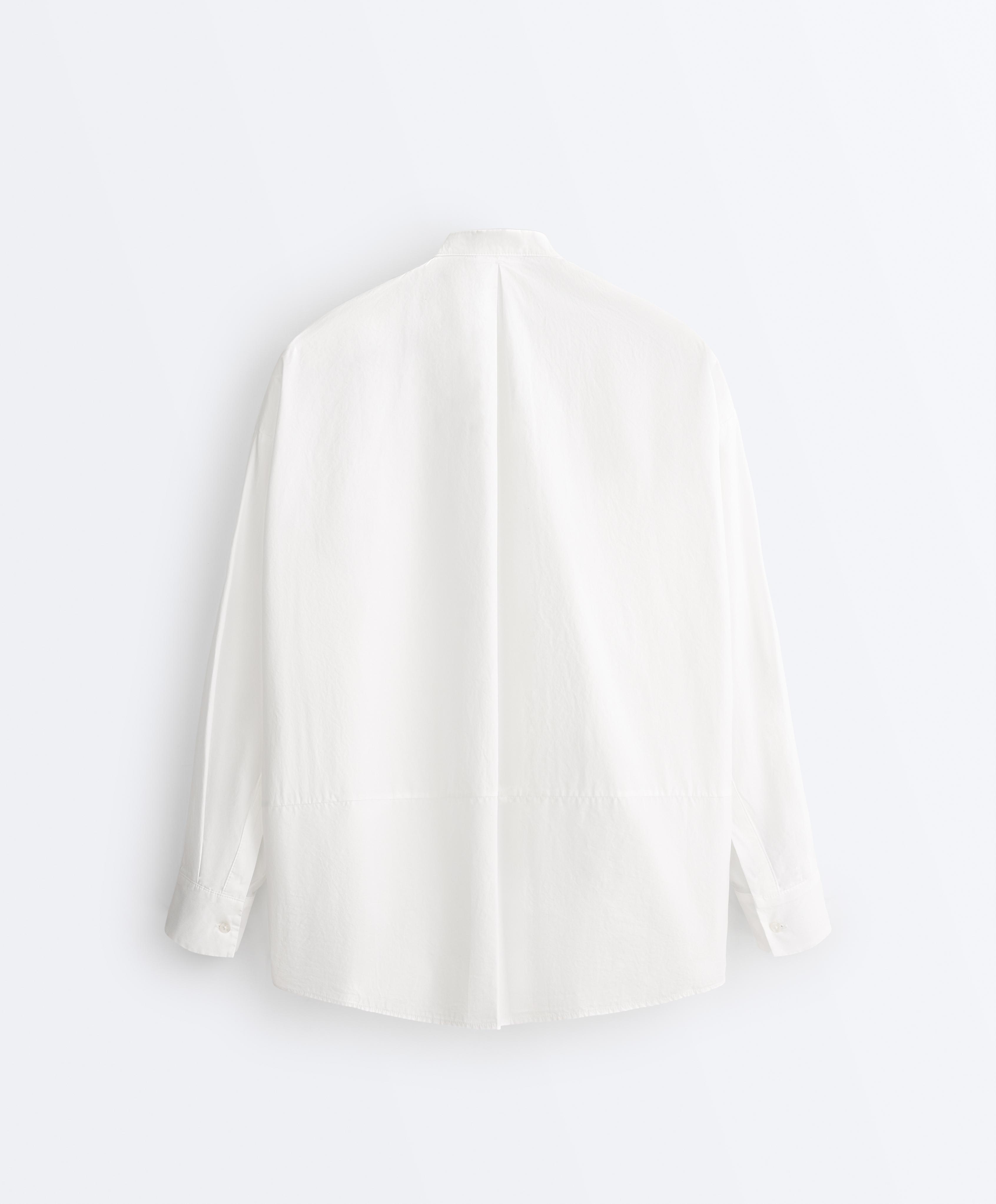 100% cotton stand-up collar shirt 100% cotton stand-up collar shirt