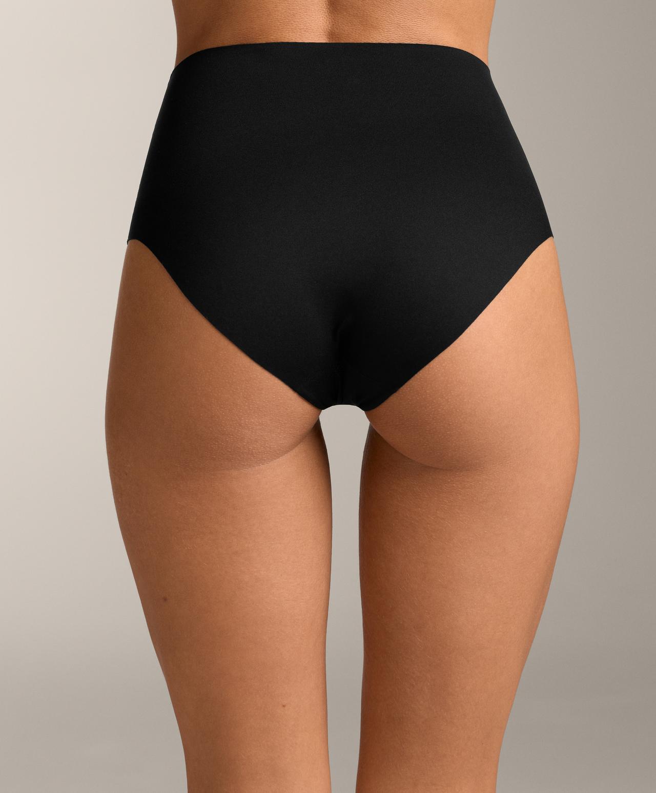 2 invisible polyamide blend mid-rise classic briefs — BLACK