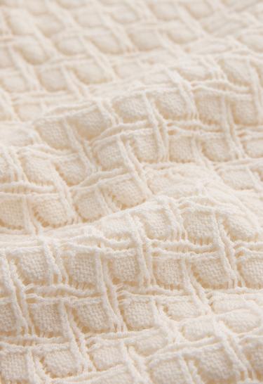 Knit crochet trousers — PALE ECRU 8