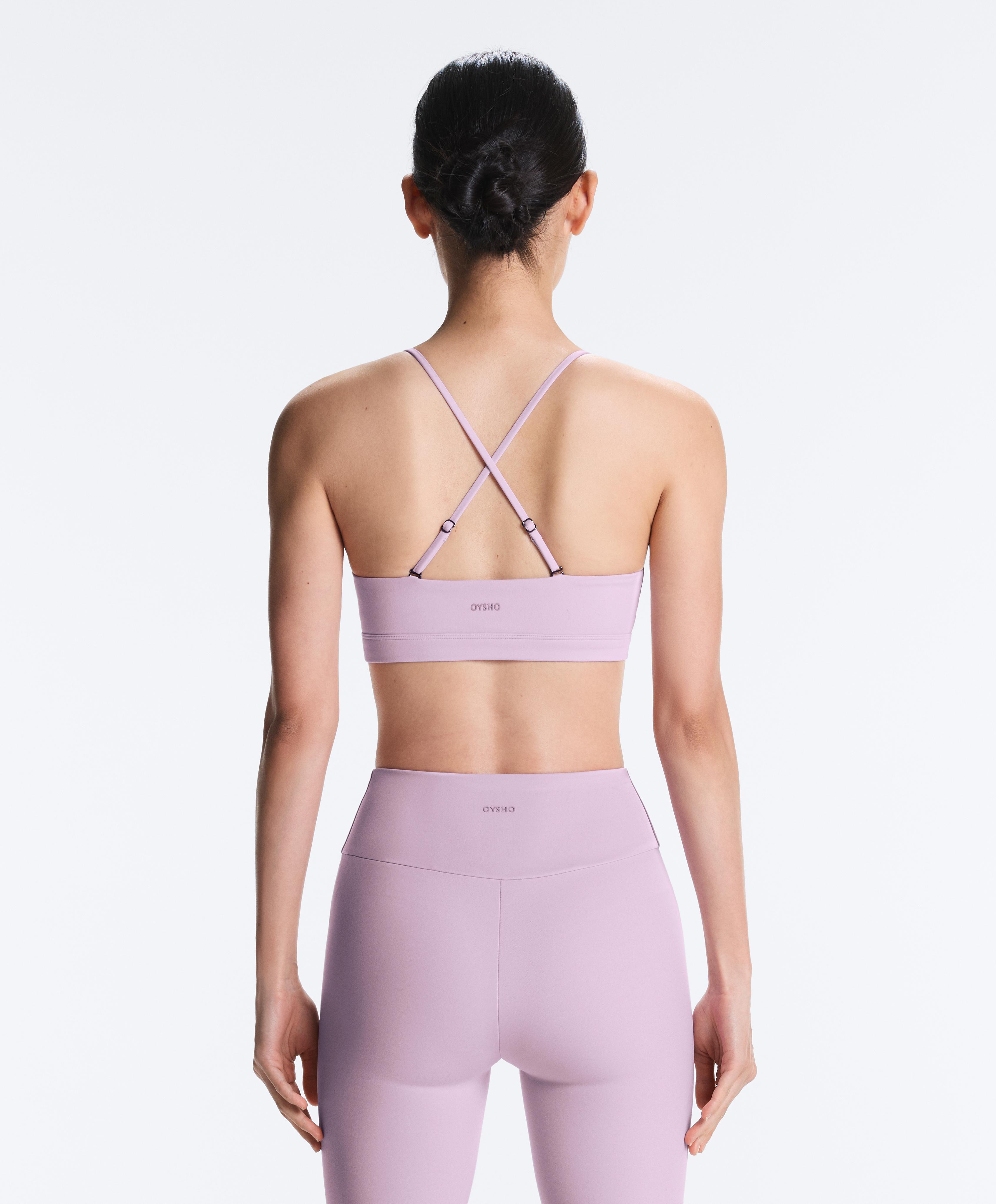 حمالة صدر رياضية Comfortlux بحمالات متصالبة، خفيفة التثبيت