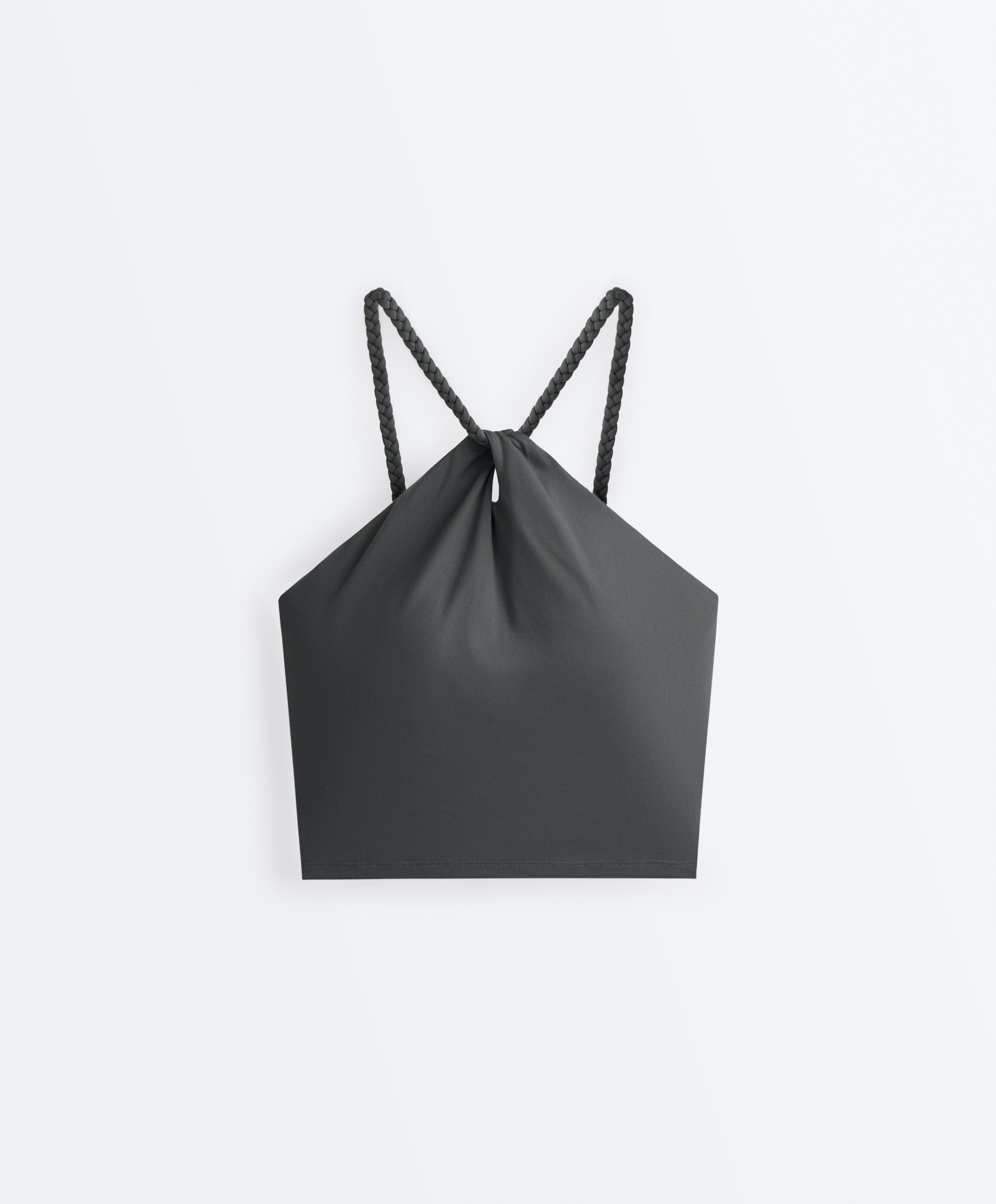 Comfortlux braided halter tank top | OYSHO DANMARK