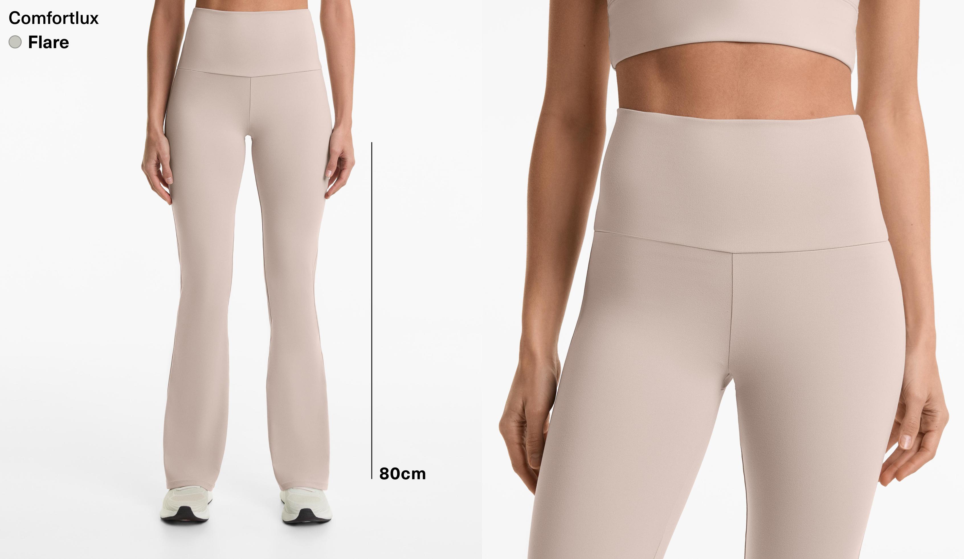 High-rise comfortlux flare trousers