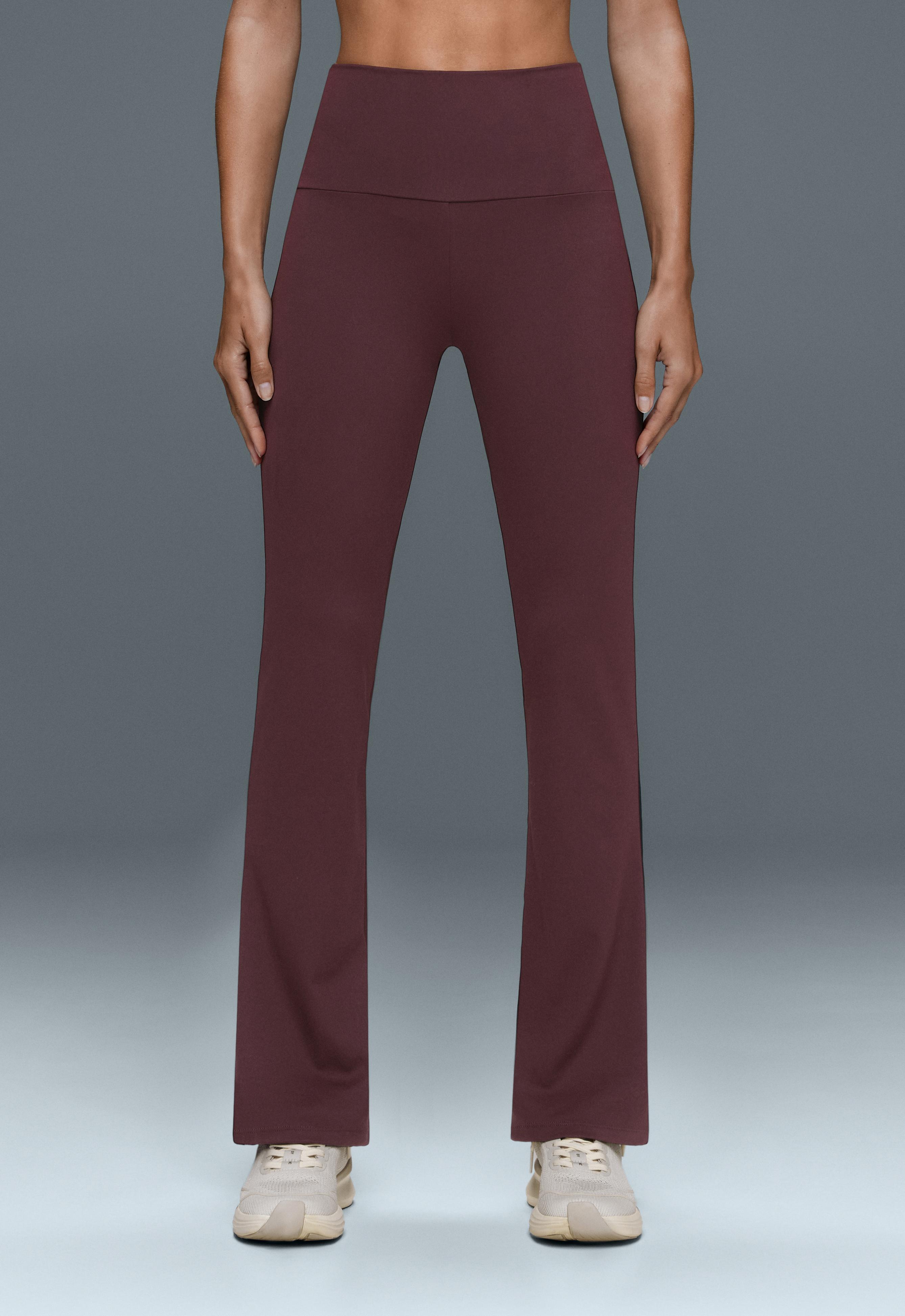 High-rise Comfortlux flare trousers