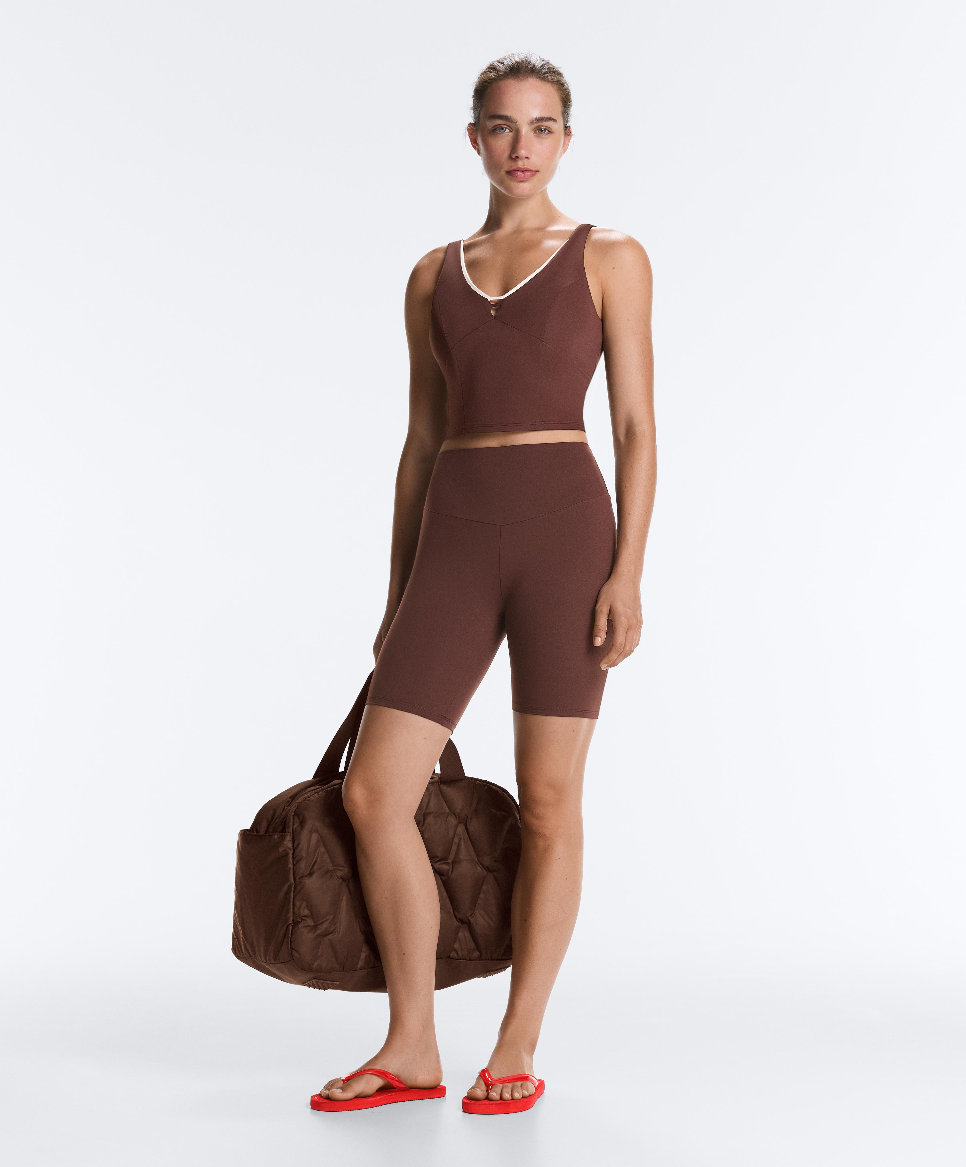 Brown comfortlux biker total look