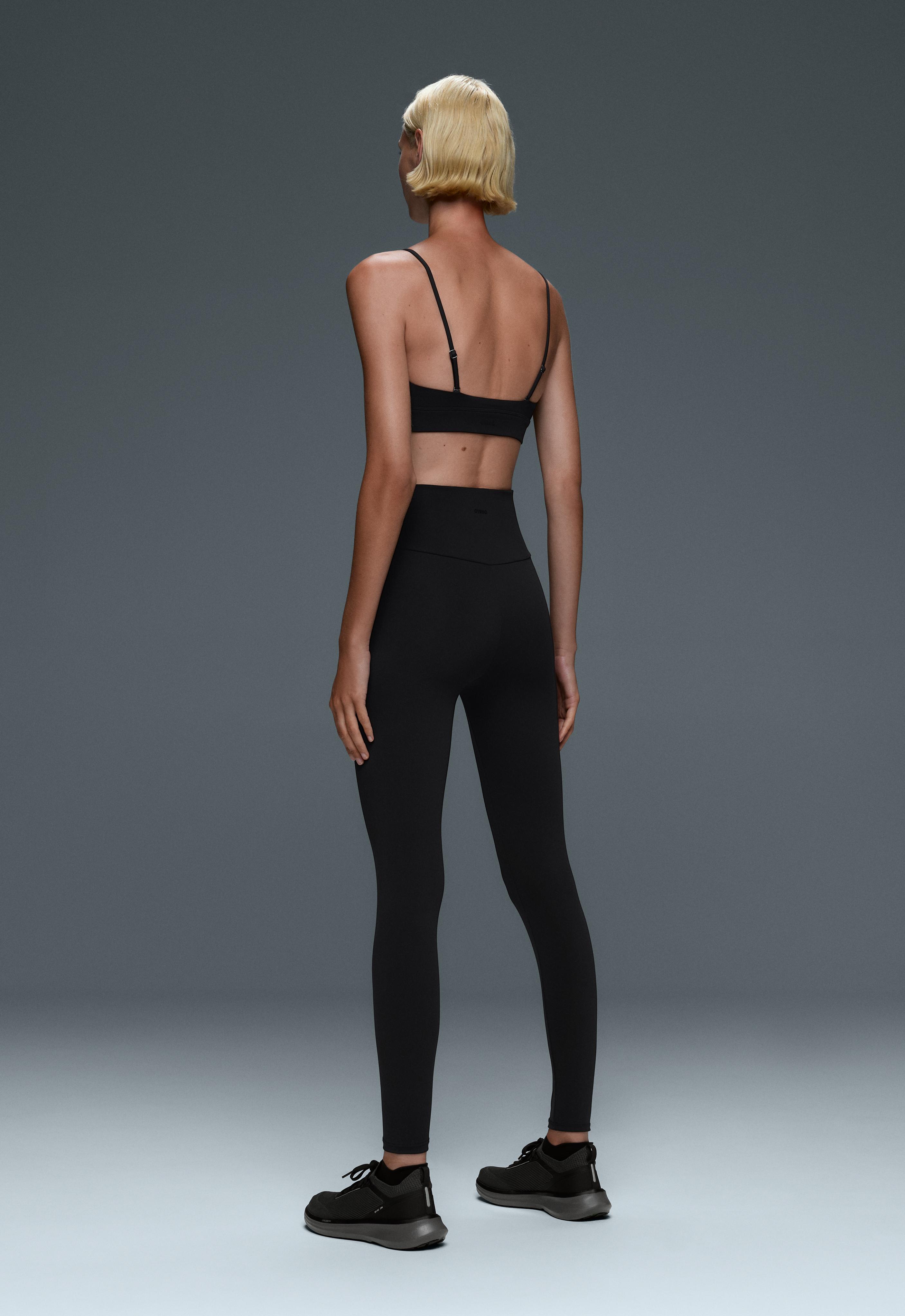 Comfortlux super high-rise ankle-length leggings — BLACK