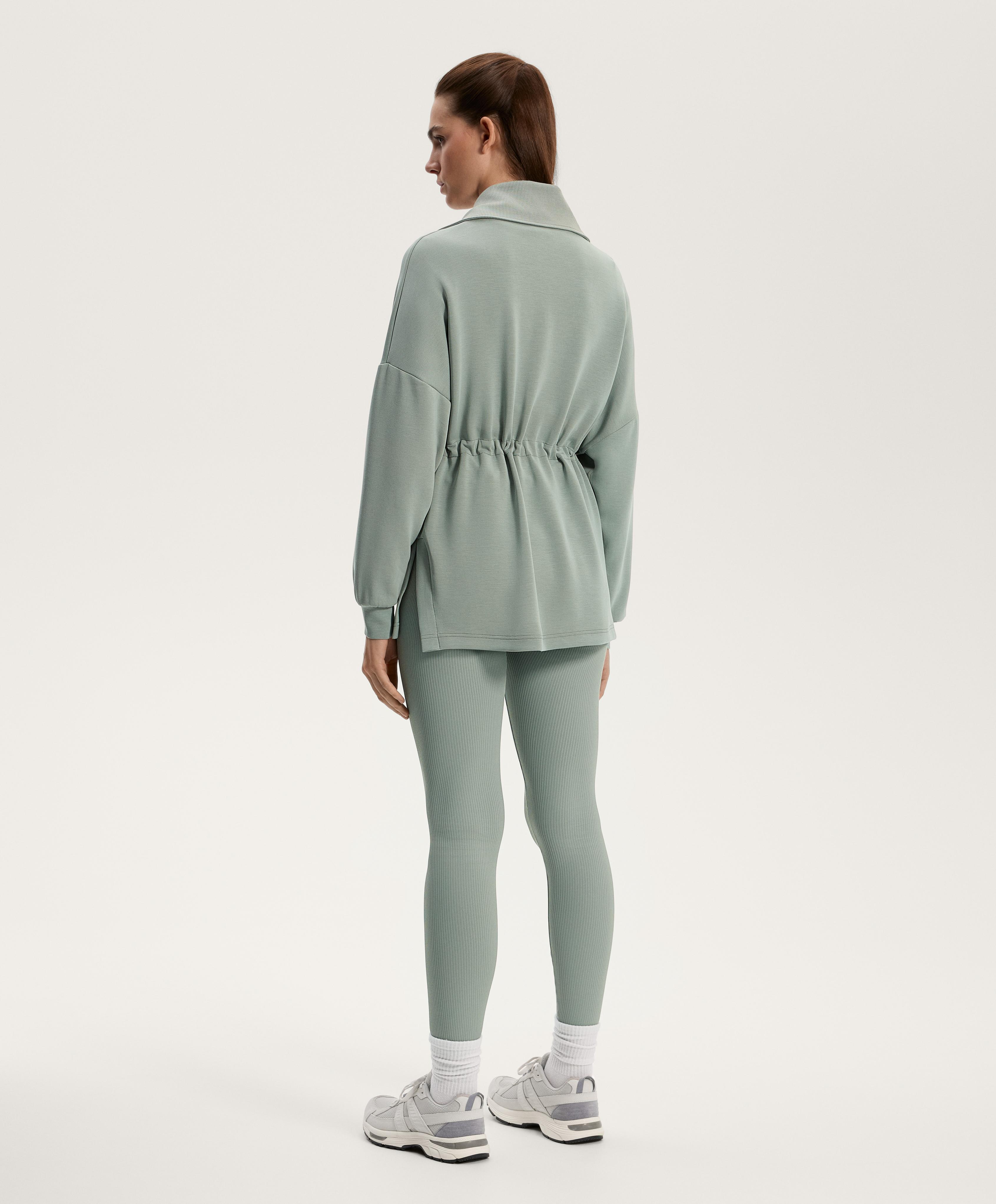Half-zip sweatshirt with soft-touch modal | OYSHO Canada | Sale
