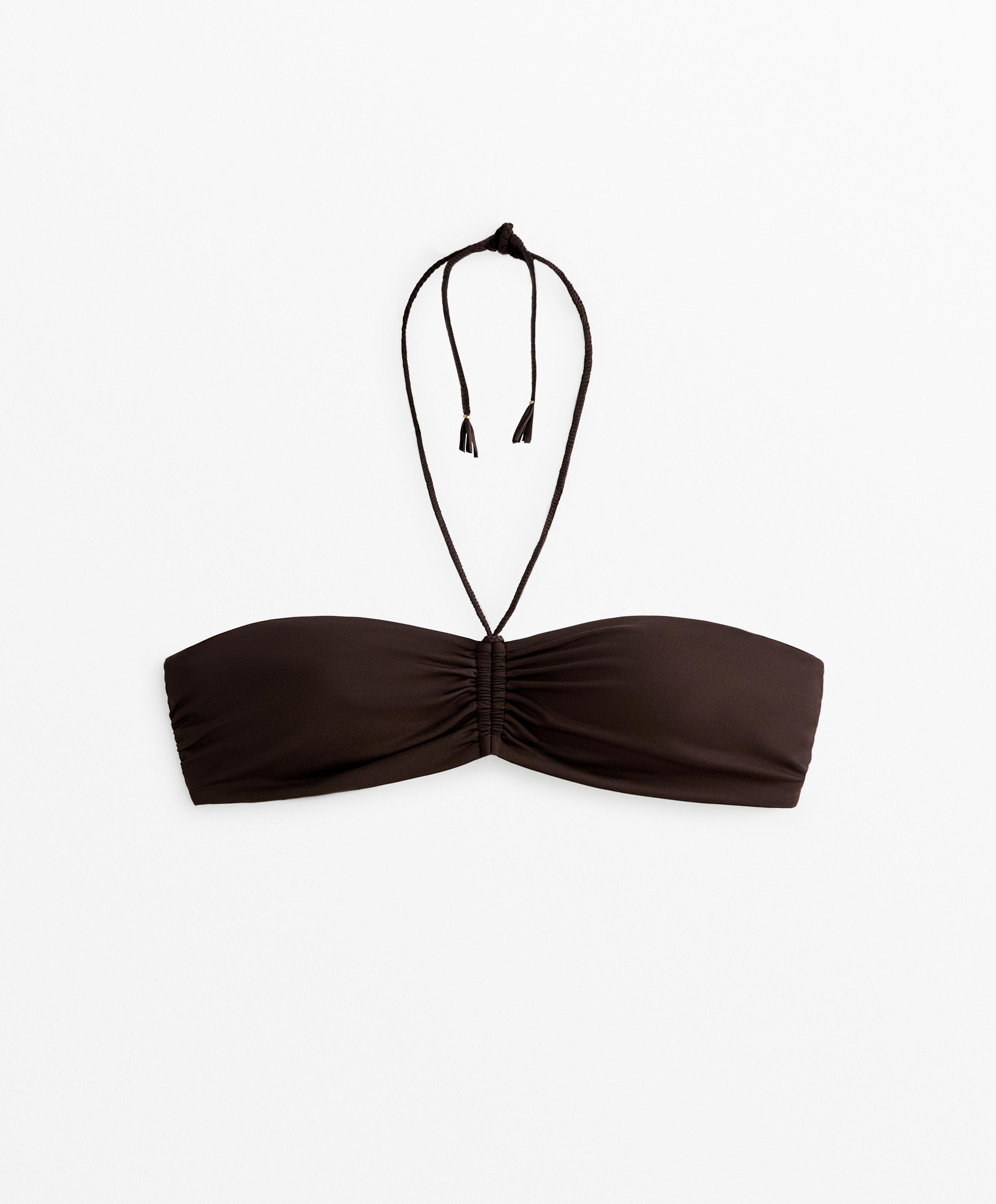Braid bandeau bikini top