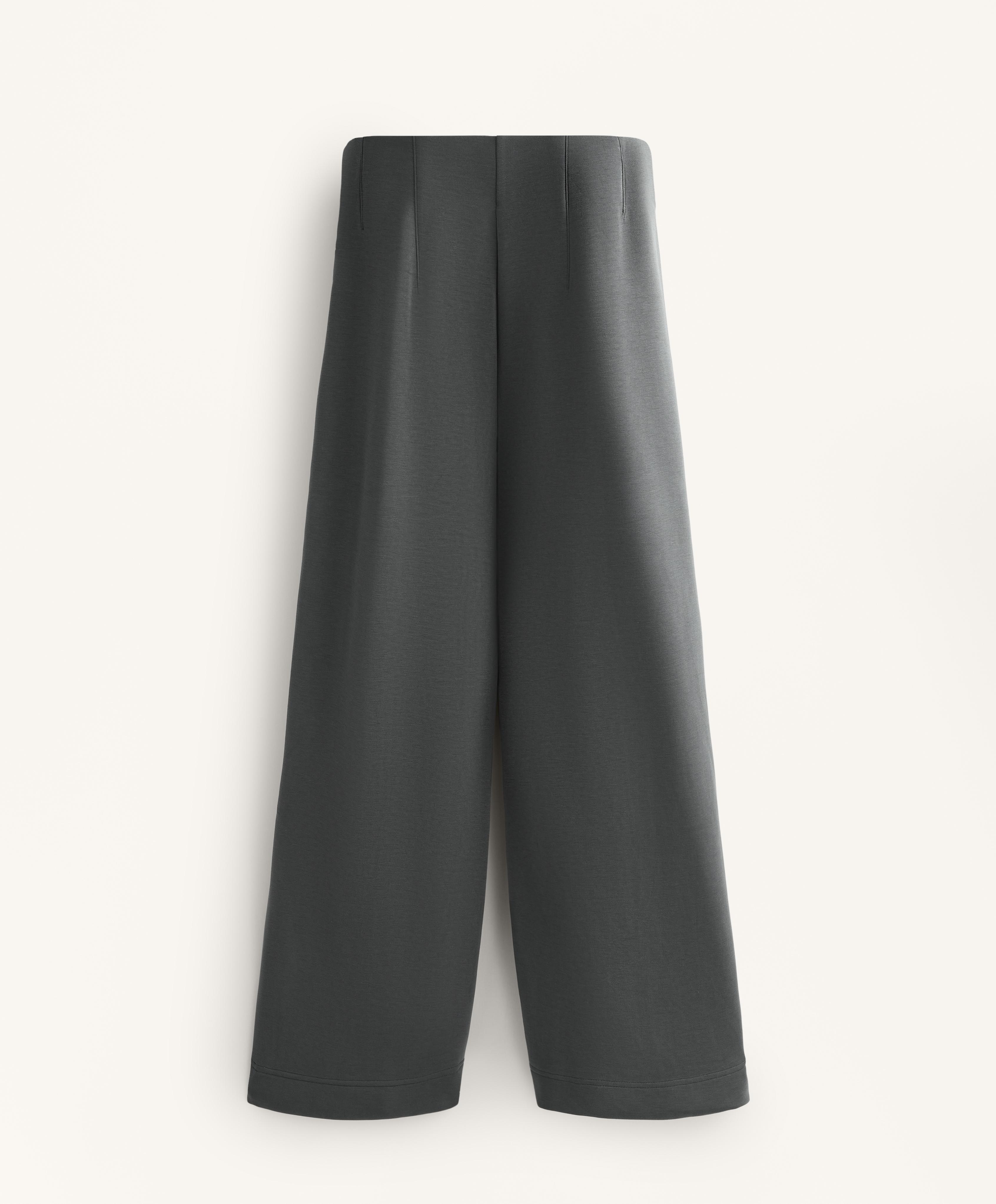 Super high-rise straight-leg trousers with brushed modal Super high-rise straight-leg trousers with brushed modal