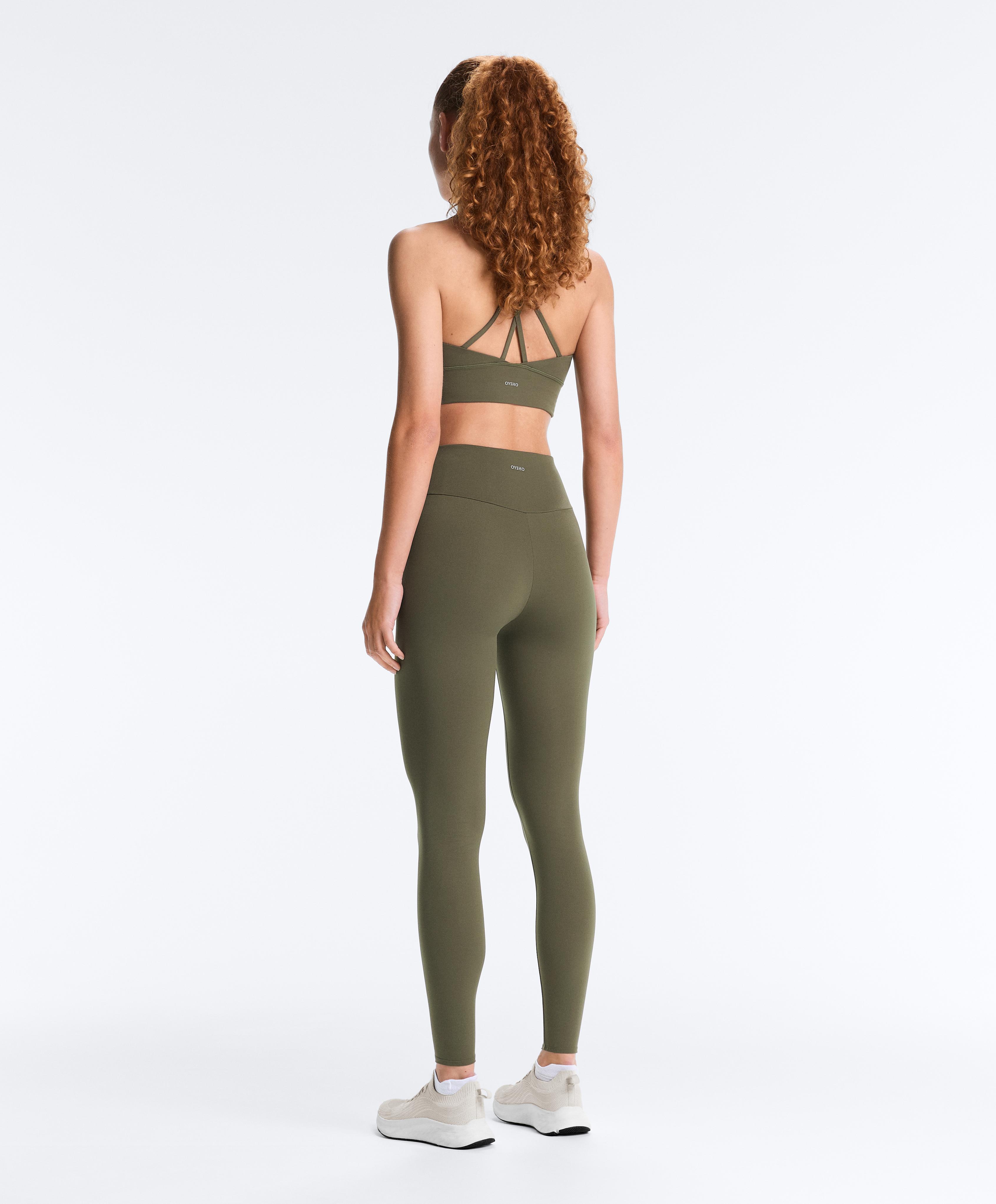 Medium-support Comfortlux sports bra with cups — KHAKI