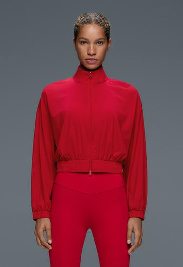 Light Touch boxy technical jacket — BRIGHT RED 3