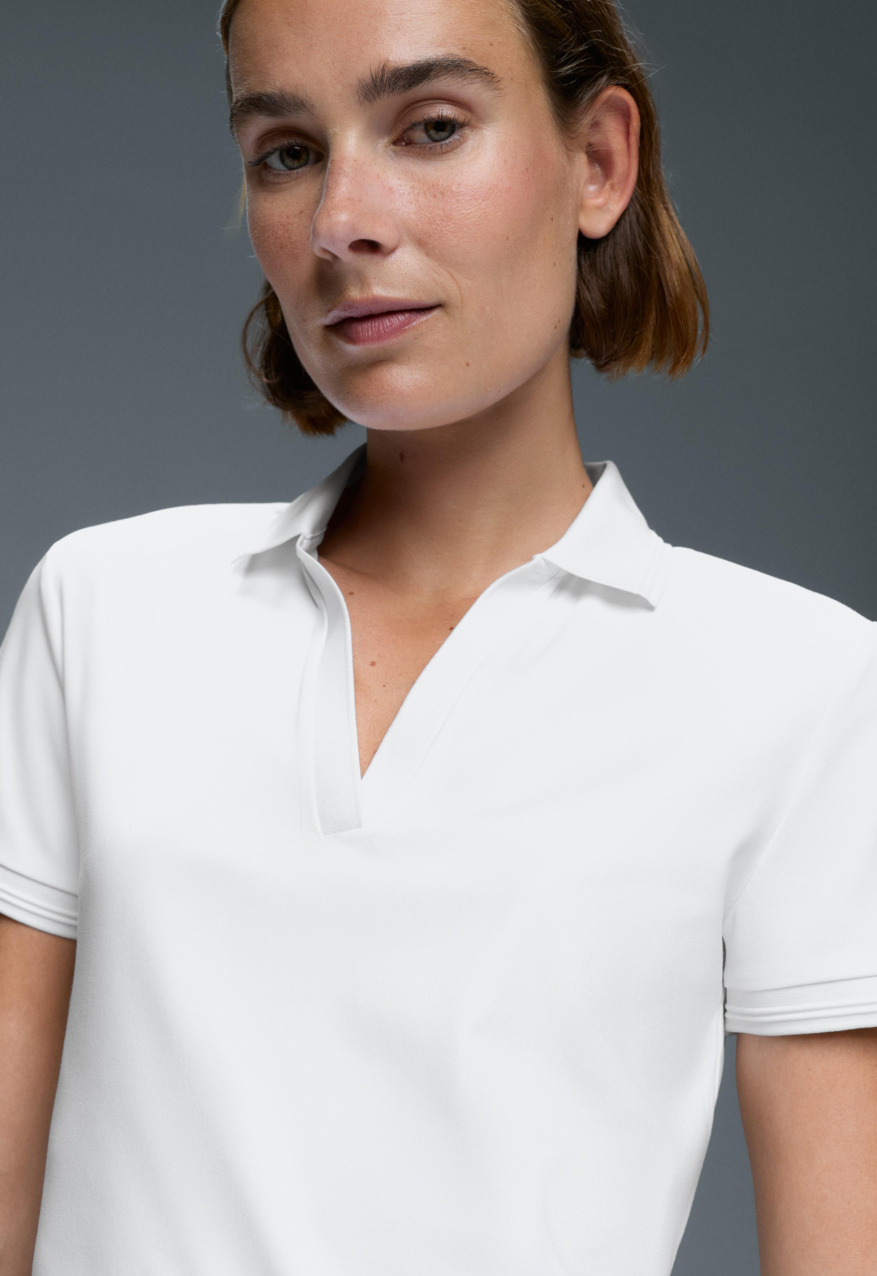 Short-sleeved Comfortlux polo shirt — WHITE 