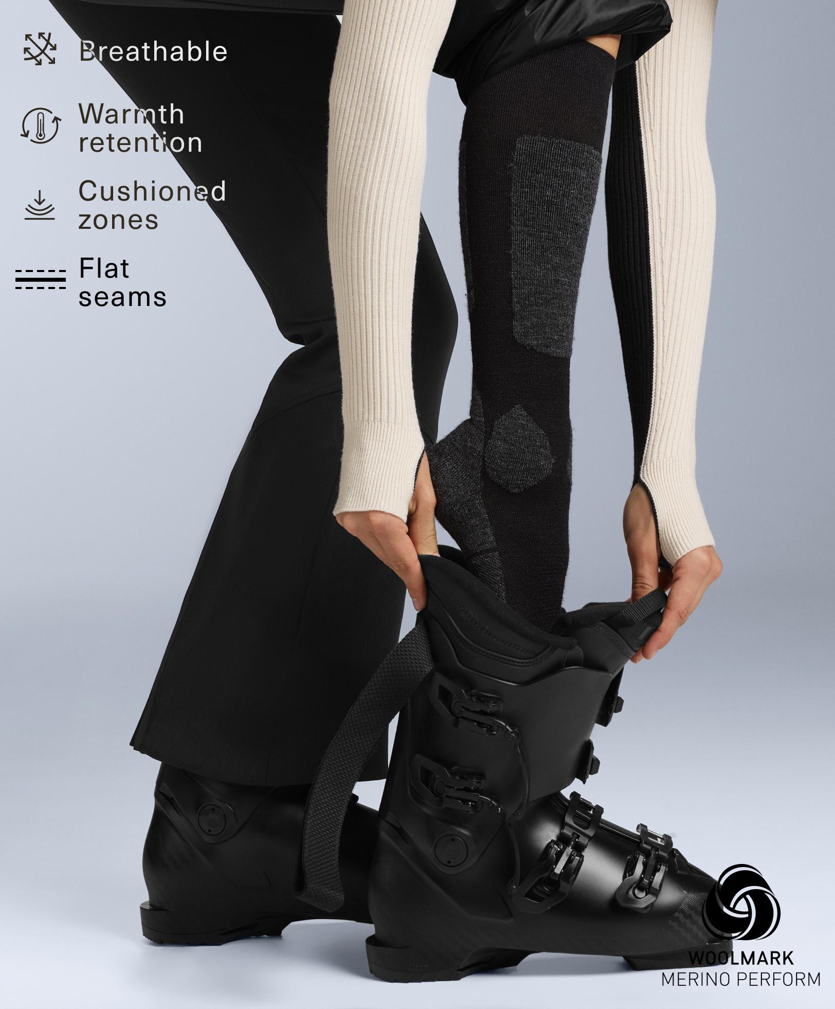 WOOLMARK® wool blend long ski socks