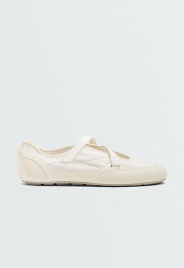 Sport ballet flat — ECRU 1
