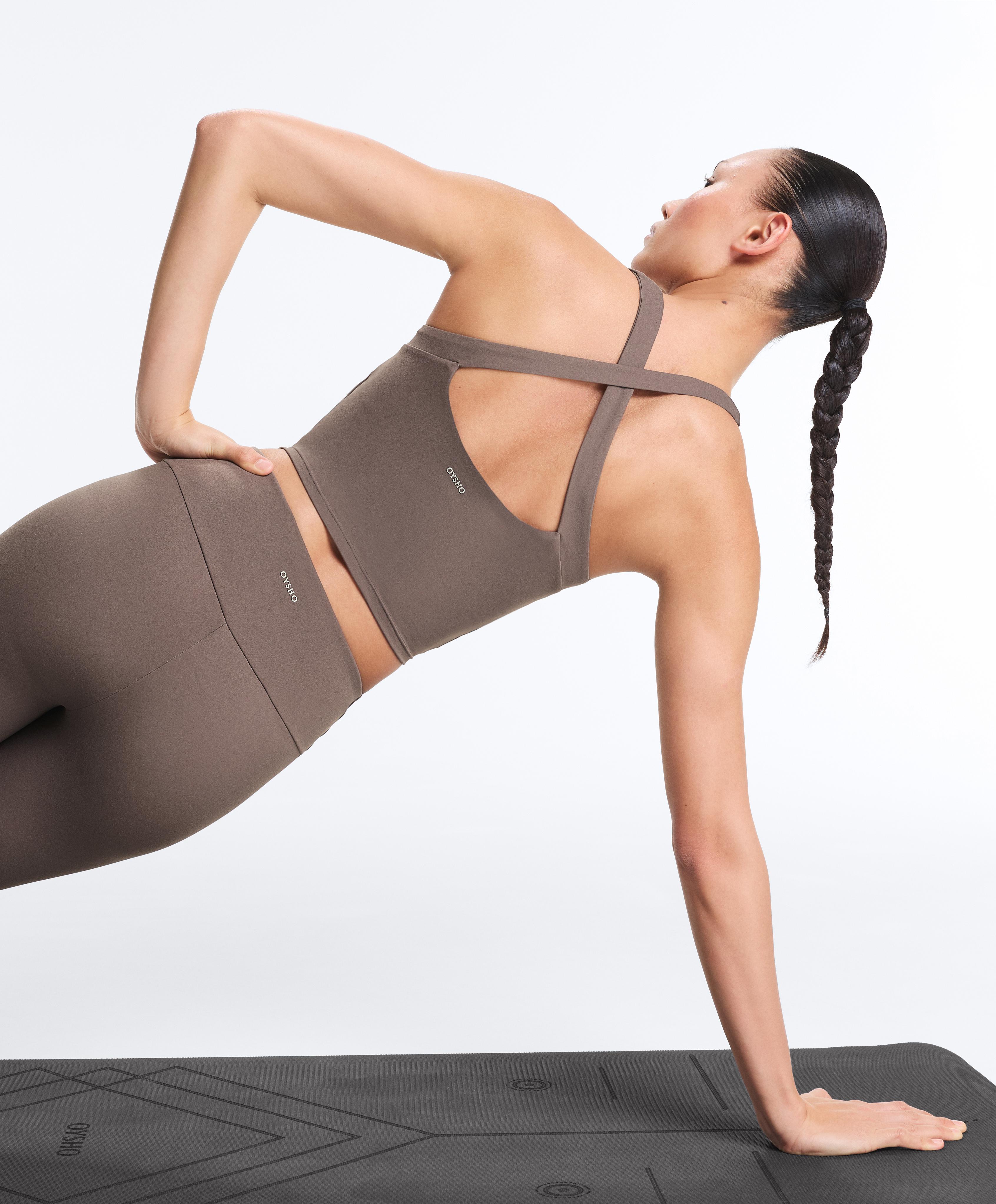 Comfortlux crossover tank top — TAUPE-GREY