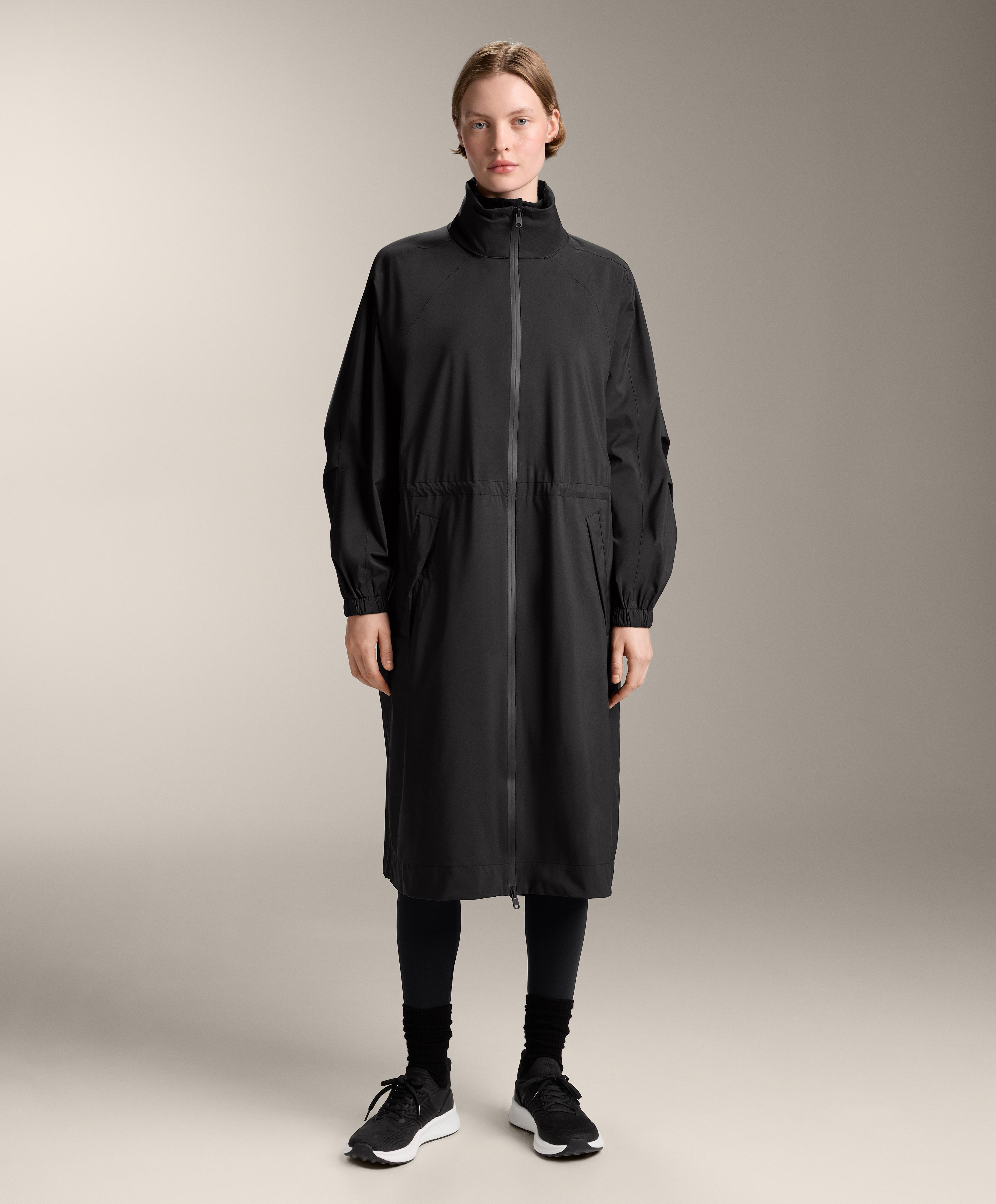 Long packable super extra lightweight 10k waterproof jacket