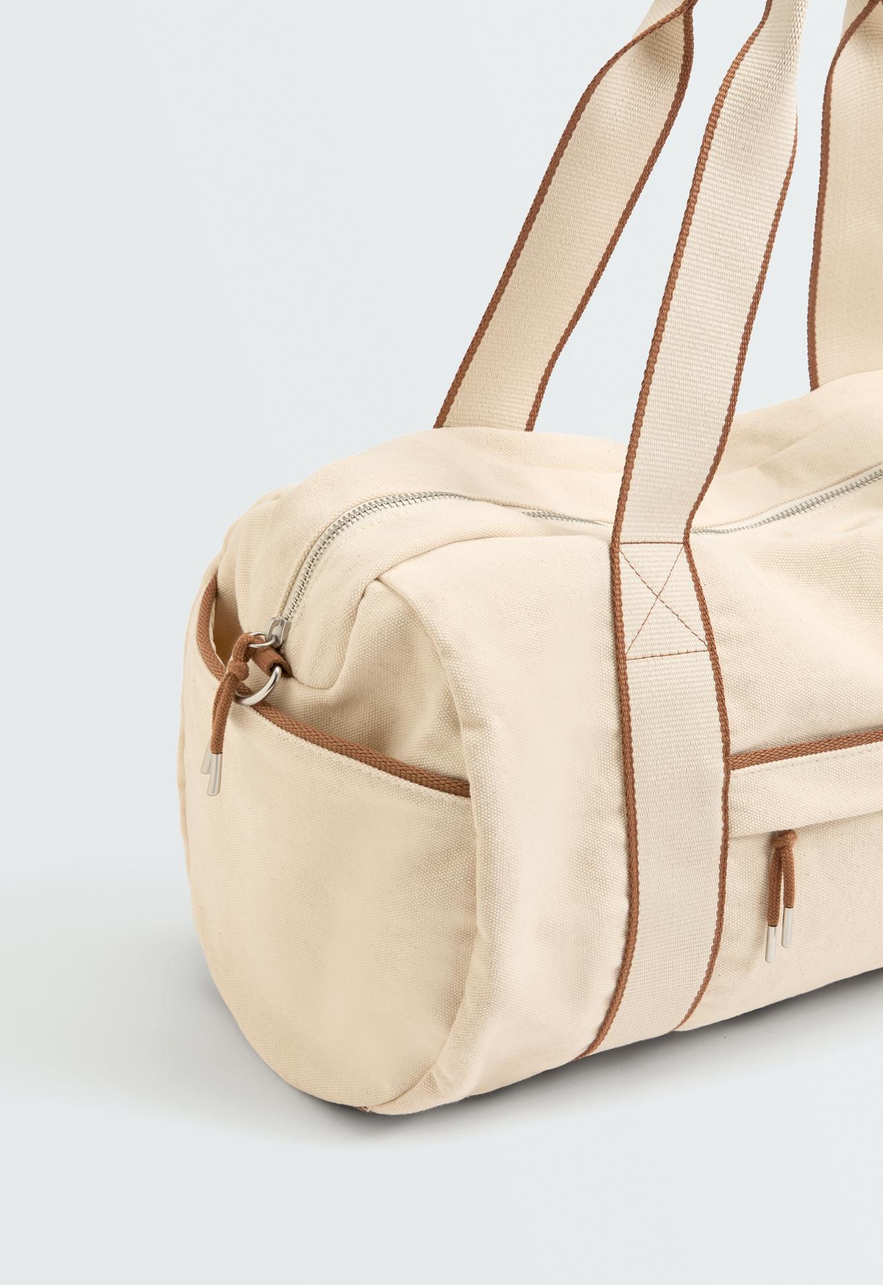 Canvas bowling bag — ECRU