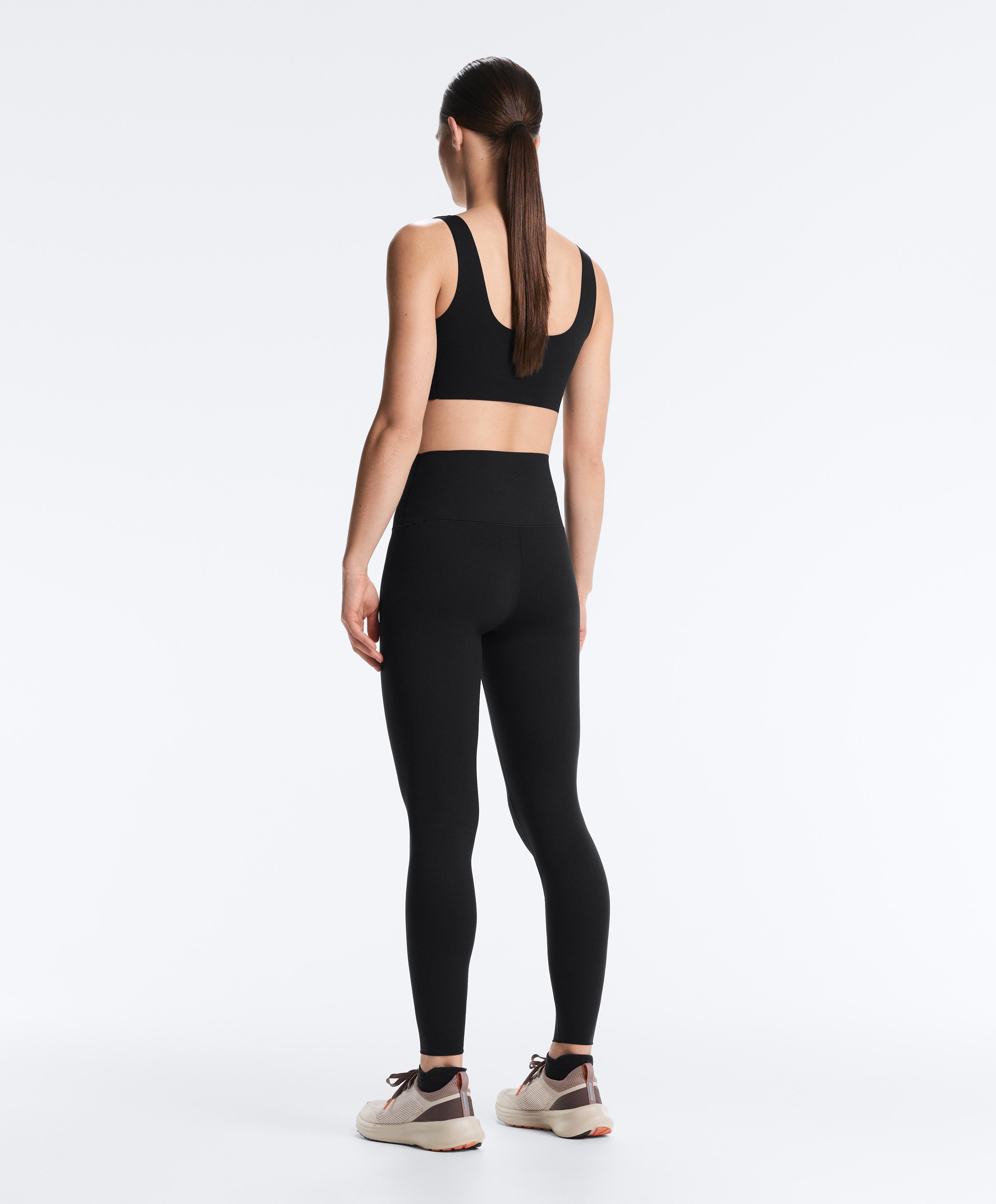 Perfect-adapt high-rise ankle-length leggings — BLACK